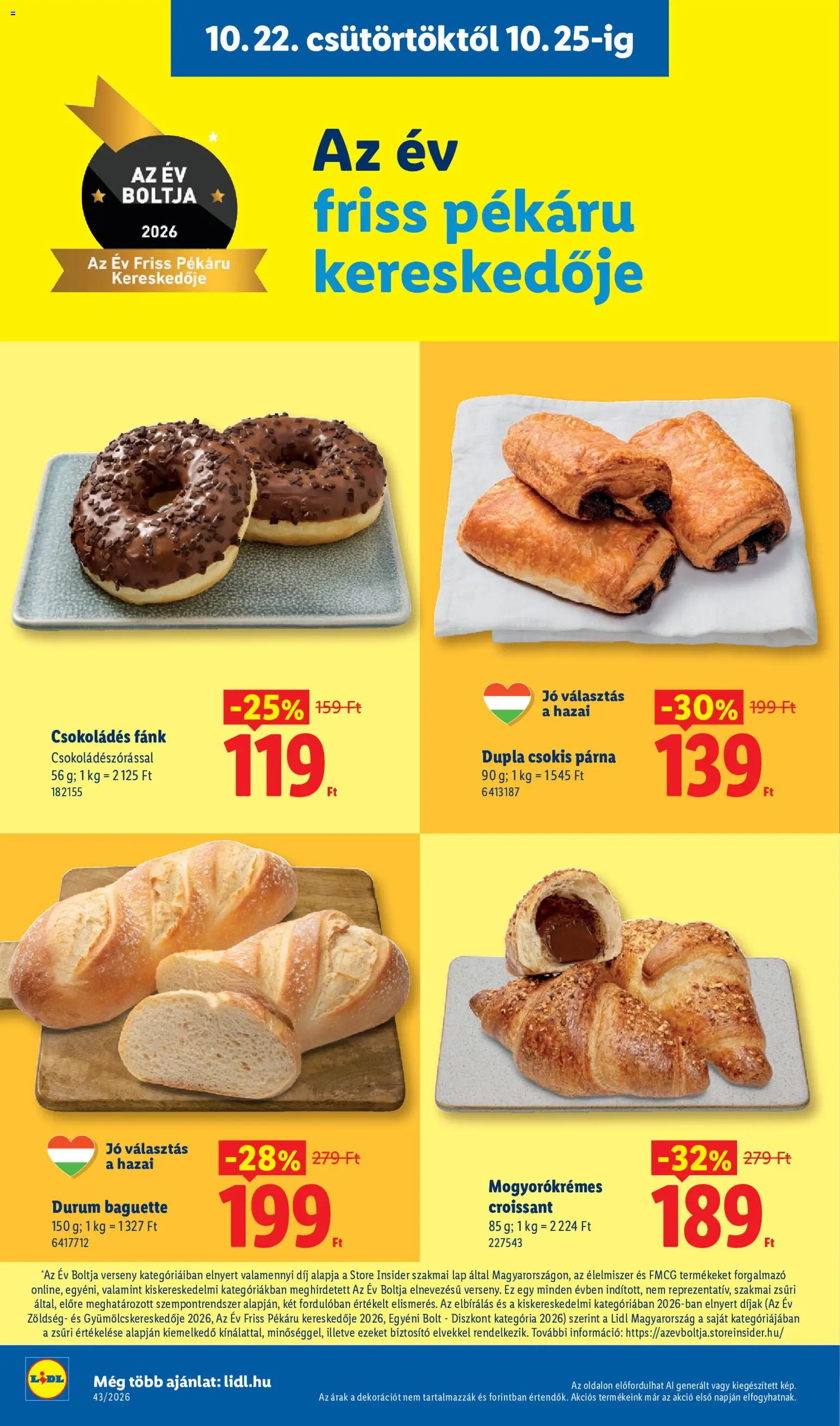 Lidl akciós ujság - amely érvényes a következő dátumtól: 2026.10.22. | Oldal: 2