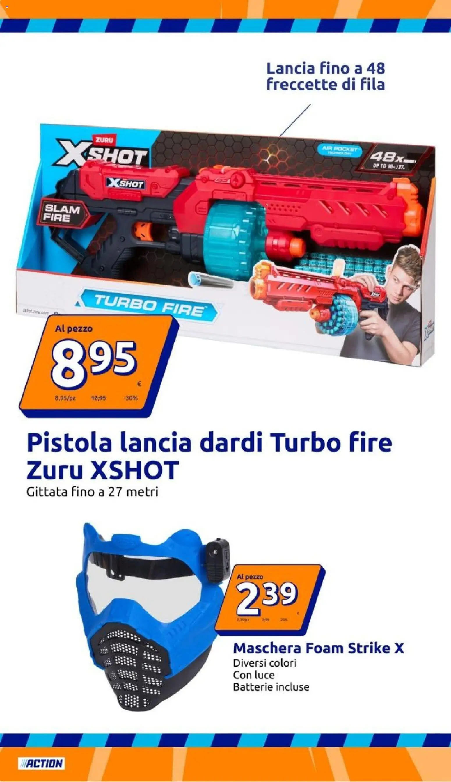 Volantino Action del 09/09/2026 | Pagina: 24 | Prodotti: Maschera, Batterie