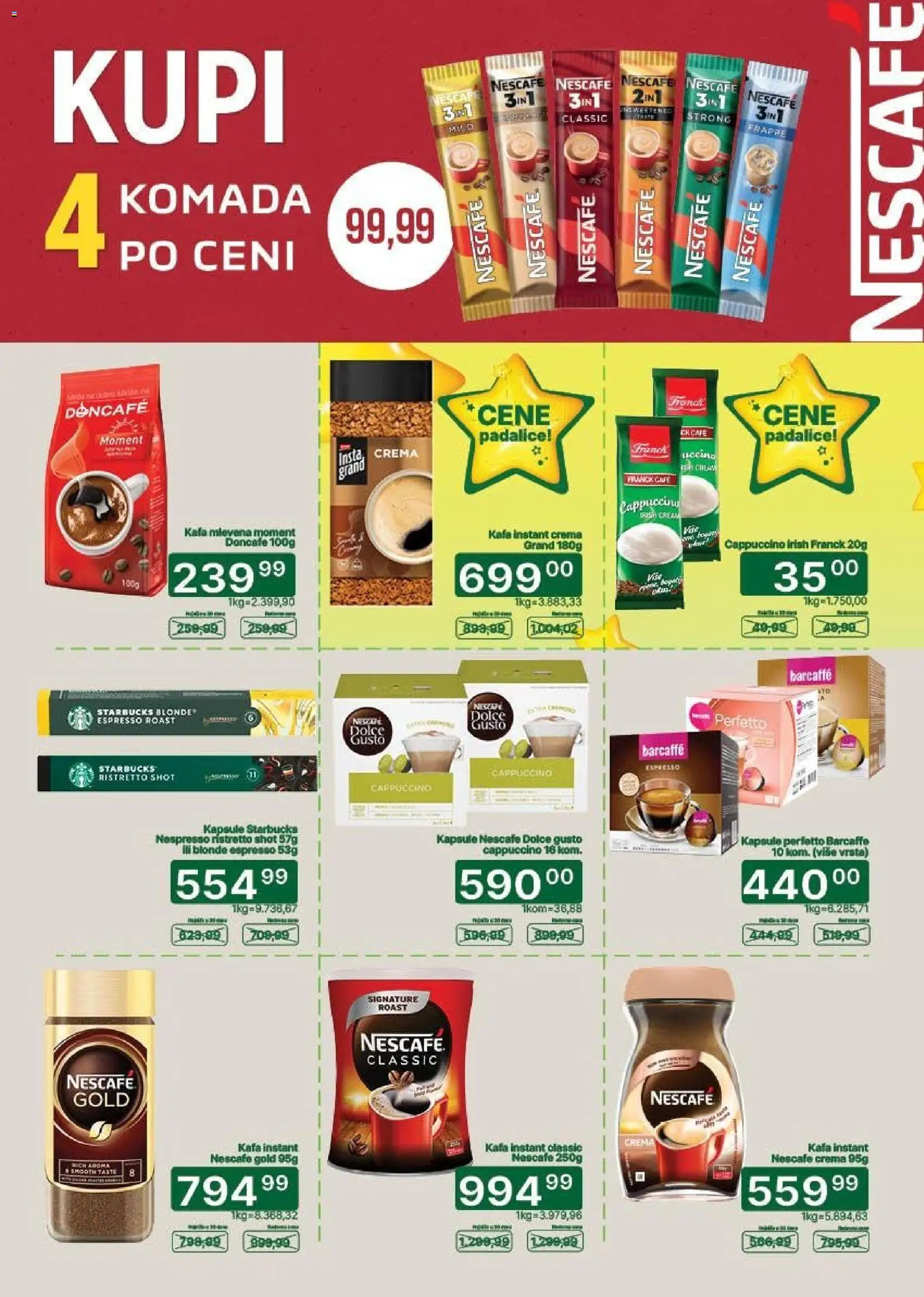 Univerexport katalog - važi od 20.07.2026 | Strana: 16 | Proizvode: Dolce Gusto, Kapsule, Nespresso, Nescafé