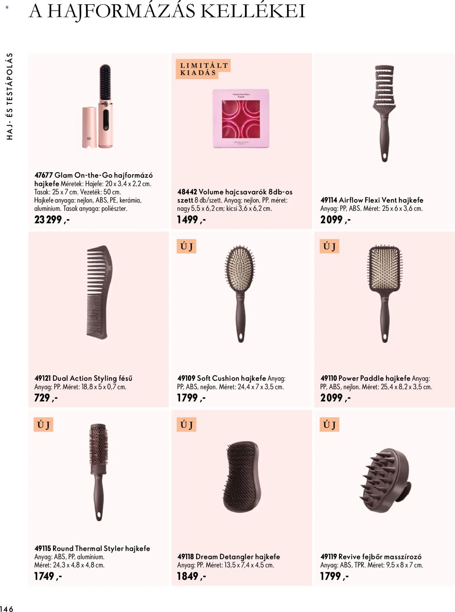Oriflame akciós ujság - amely érvényes a következő dátumtól: 2026.09.30. | Oldal: 146 | Termékek: Hajformázó, Hajformázás, Fésű