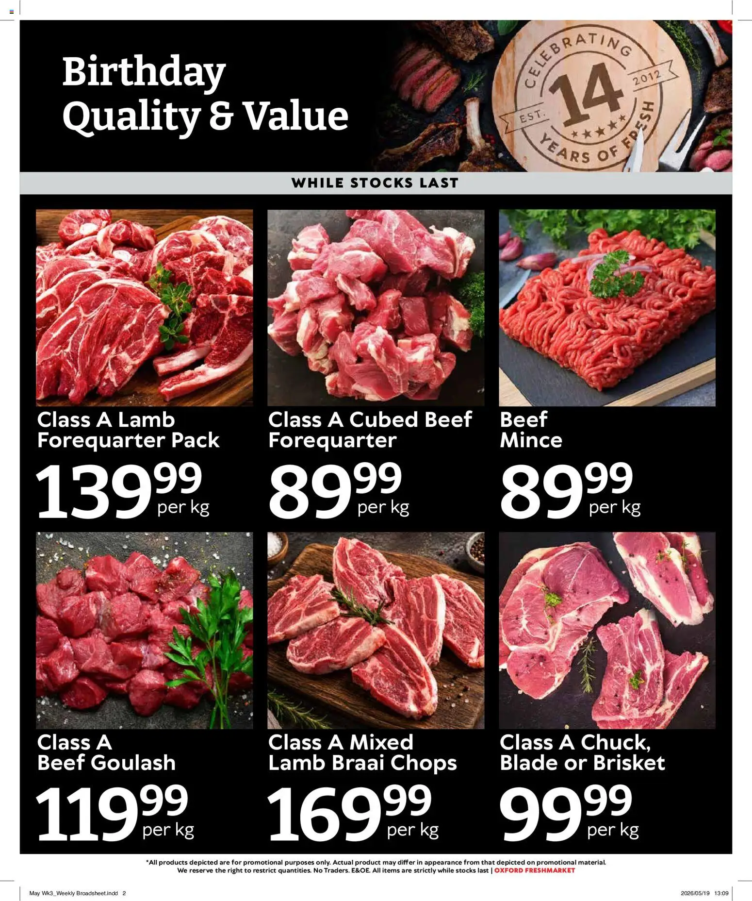 New Oxford Freshmarket catalogue – valid from 20.05.2026 | Page: 2 | Products: Beef