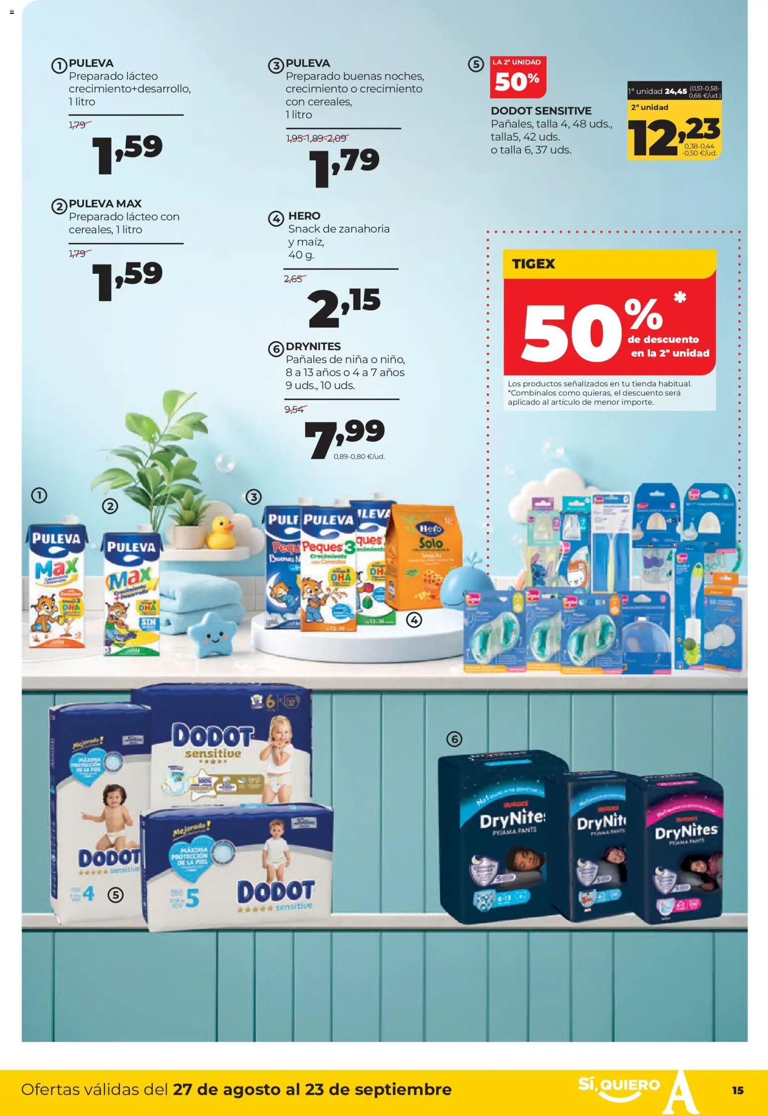 Alimerka folleto Castilla y León │ válido desde el 27/08/2026 | Página: 17 | Productos: Zanahoria, Pañales