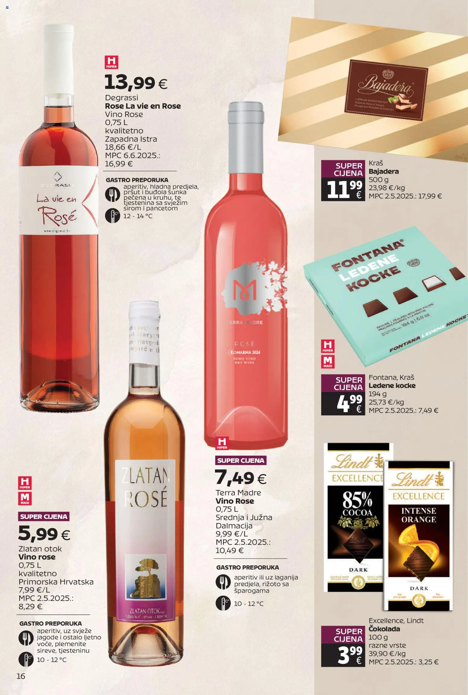 Tommy katalog | vrijedi od 20.07.2026 | Stranica: 16 | Proizvodi: Aperitiv, Lindt, Šunka, Vino