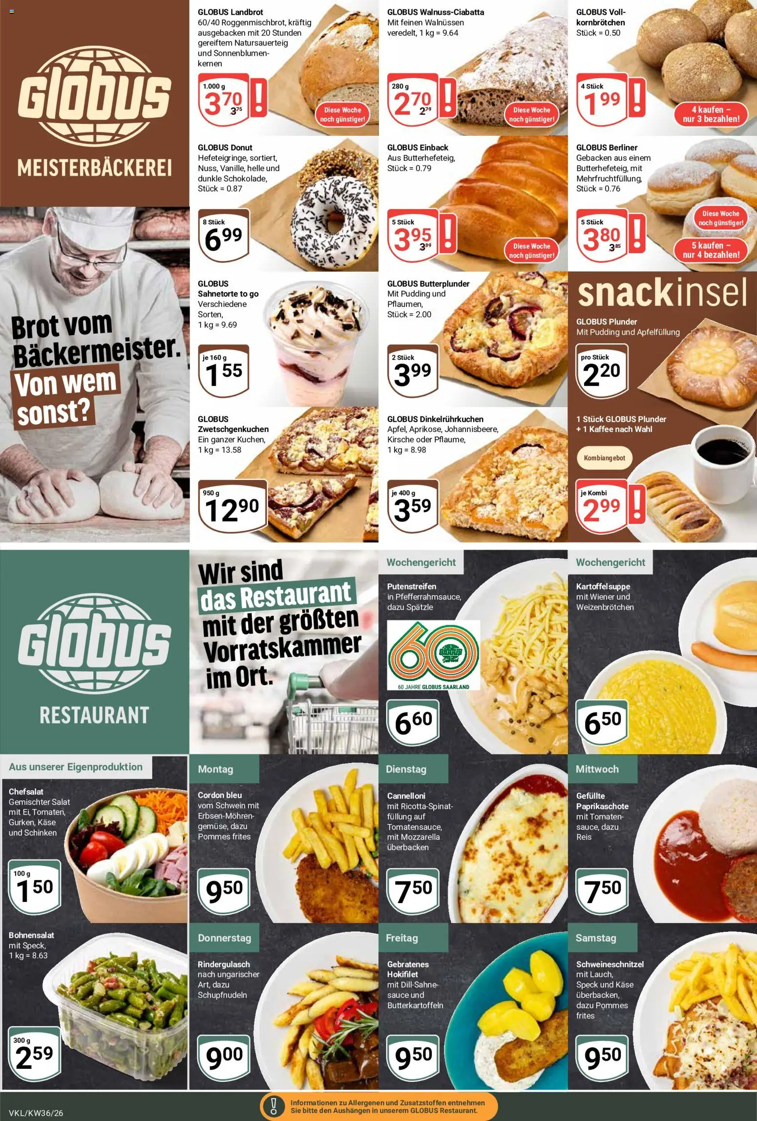 Globus Prospekt Völklingen – gültig ab 31.08.2026 | Seite: 10 | Produkte: Berliner, Kaffee, Mozzarella, Tomaten