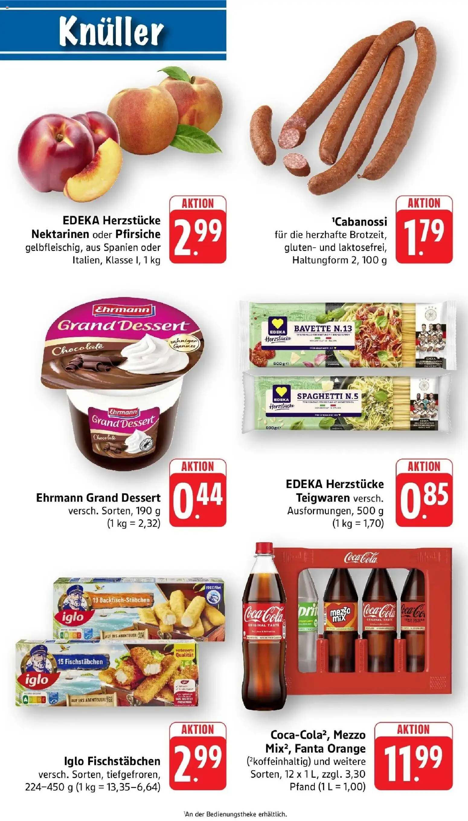 nah & gut Prospekt Offenburg-Zunsweier – gültig ab 10.08.2026 | Seite: 9 | Produkte: Coca cola, Fanta, Nektarinen, Ehrmann grand dessert