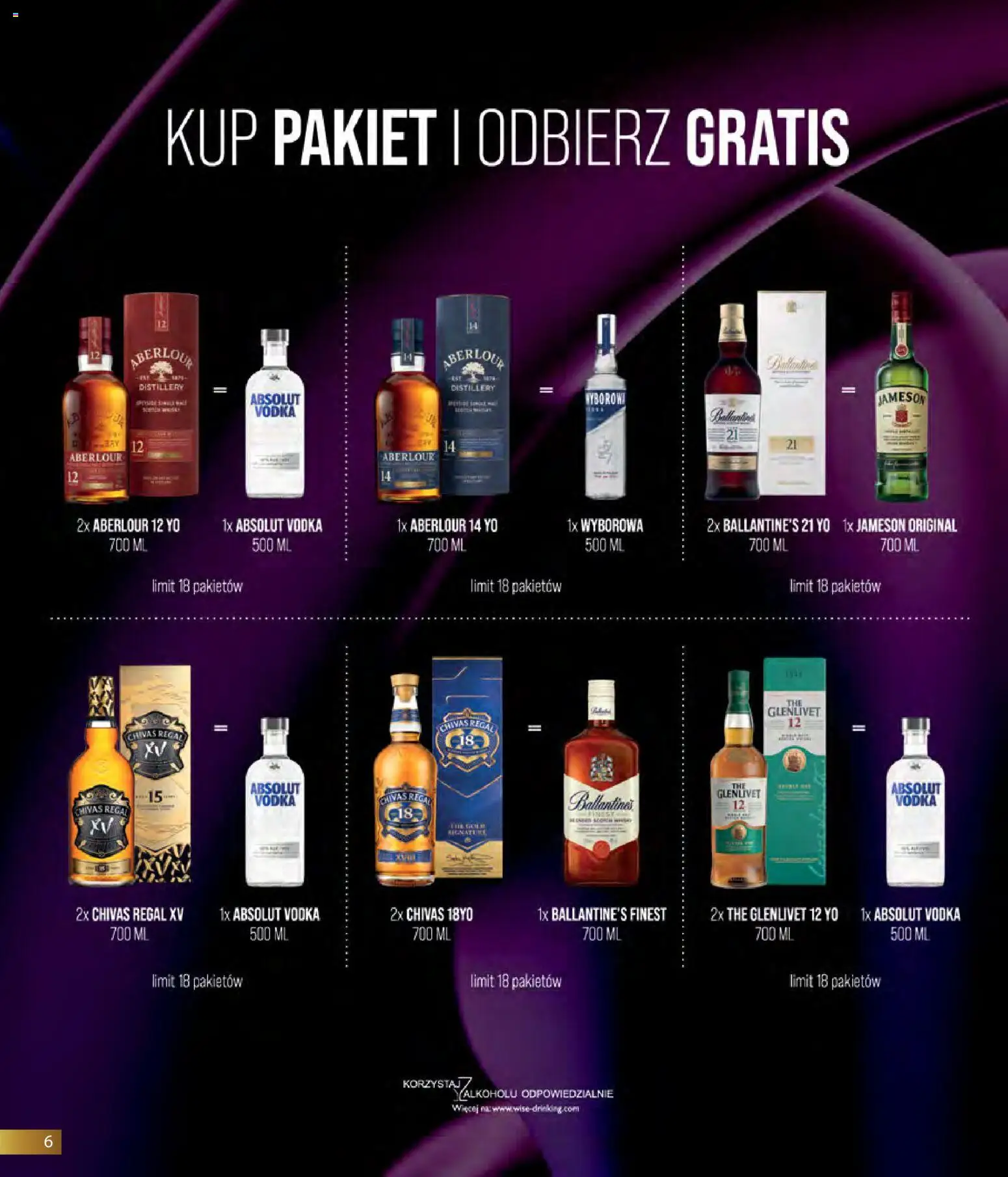 Eurocash gazetka - Horeca od 01.03.2026 | Strona: 6 | Produkty: Chivas Regal, Jameson, Vodka, Regał
