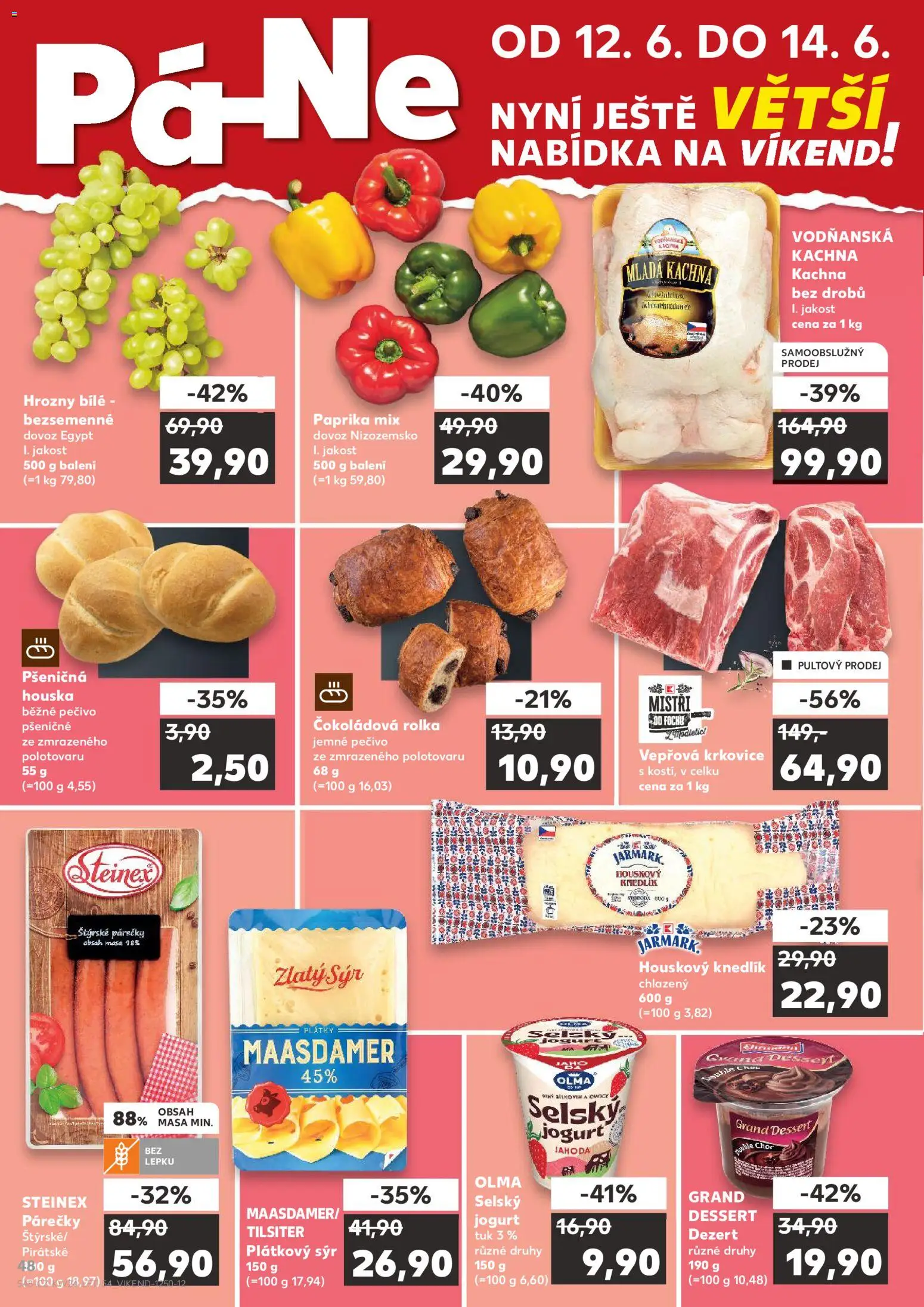 Kaufland leták - Liberec od 10.06.2026 | Strana: 48 | Produkty: Maasdamer, Sýr, Pečivo, Krkovice