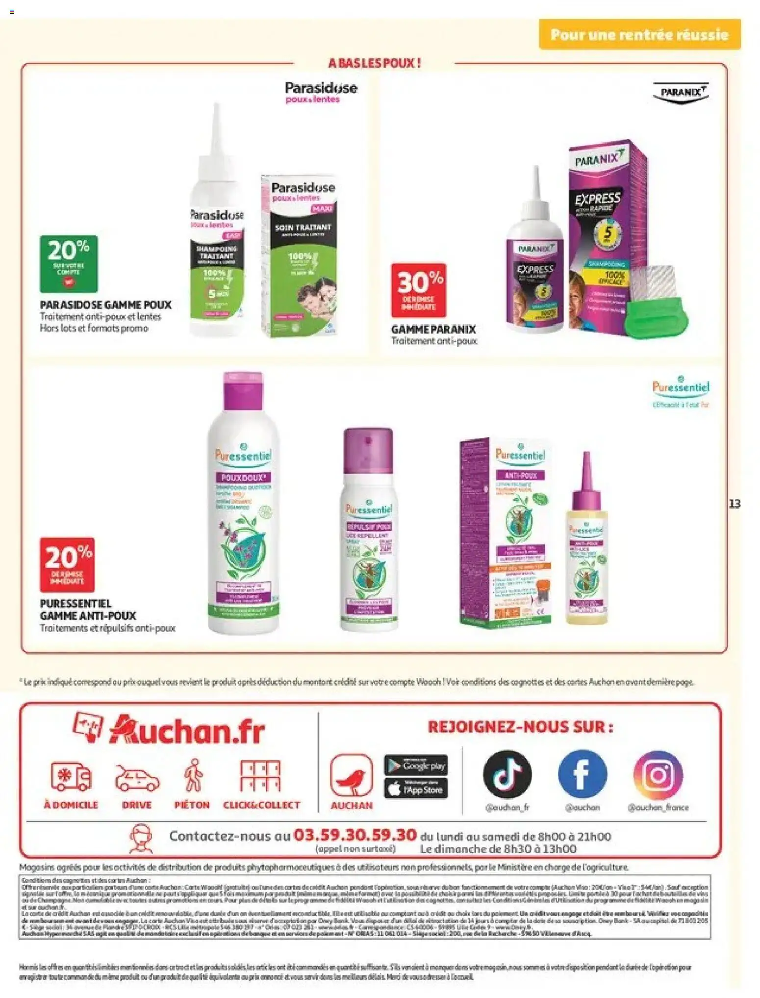 {H1} | Page: 13 | Produits: Shampoing, Store