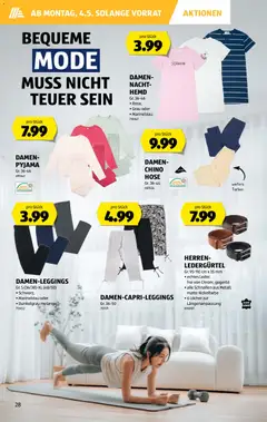 Aldi aktionen ab 30.04.2026 gültig | Seite: 28 | Produkte: Hemd, Hose, Pyjama