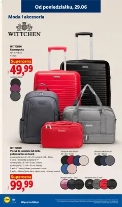 Pogląd oferty "Lidl Katalog" - ważna od 29.06.2026 | Strona: 14 | Produkty: Laptop, Plecak, Torba podróżna, Torba