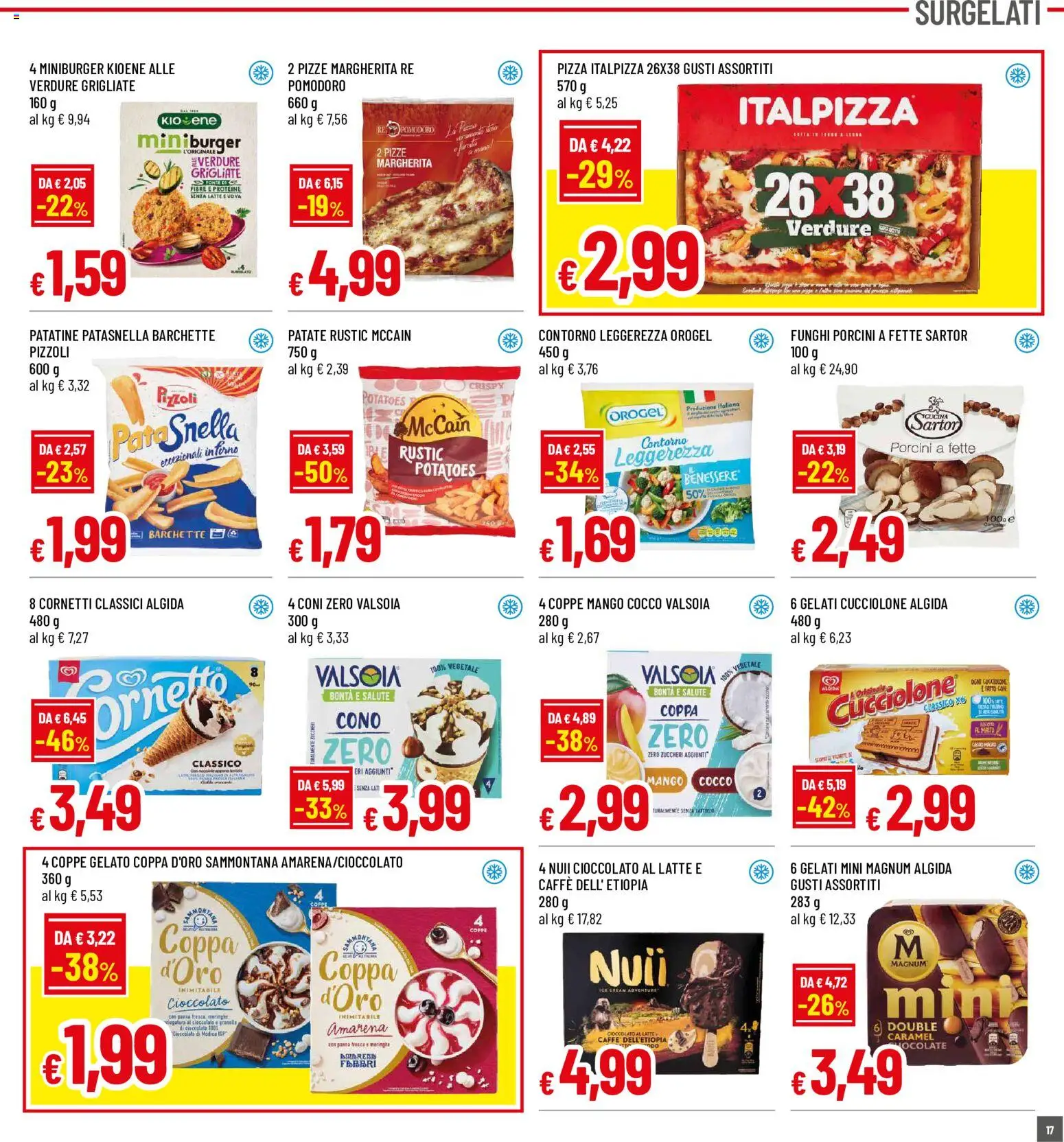 Volantino Famila del 14/09/2026 | Pagina: 17 | Prodotti: Magnum, Mango, Amarena, Senza lattosio