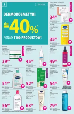 Pogląd oferty "CERAVE nawilżający krem do twarzy z SPF50 dla skóry normalnej i suchej, nawilżający krem do twarzy z SPF50 dla skóry normalnej i suchej, 52 ml" - ważna od 03.06.2026 | Strona: 2 | Produkty: Peeling, Krem, Woda, Krem do twarzy