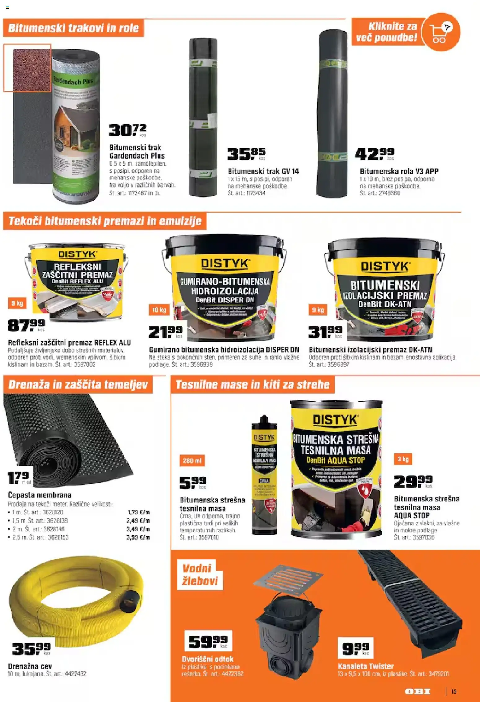 Novi OBI katalog ponudbe – veljaven od 01.09.2026 | Stran: 15
