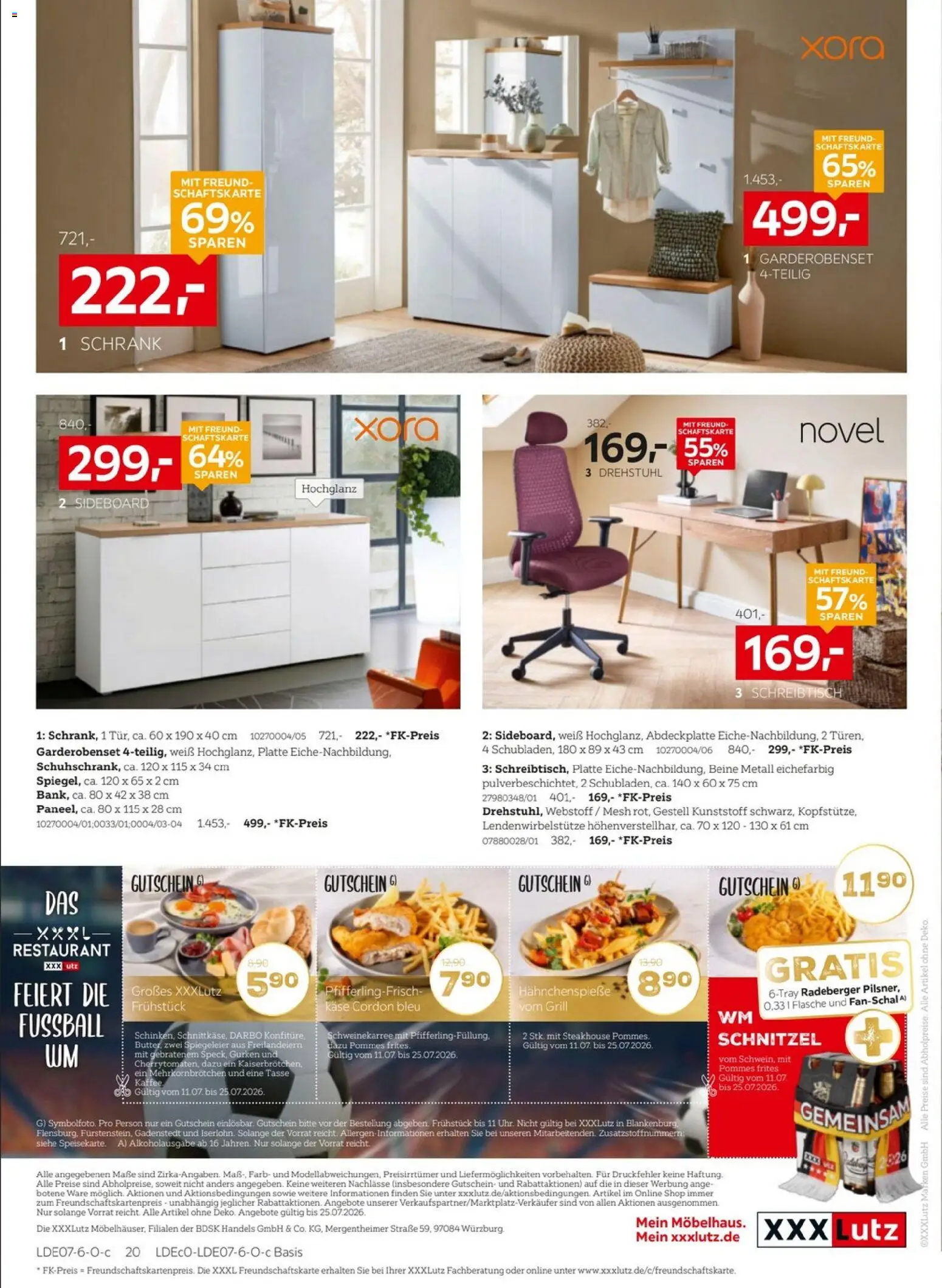 XXXLutz Jubiläum – gültig ab 11.07.2026 | Seite: 20 | Produkte: Grill, Käse, Schrank, Pommes