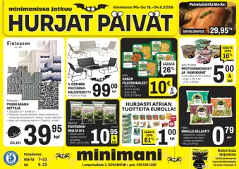 Minimani-mainoslehti voimassa 18.05.2026 alkaen