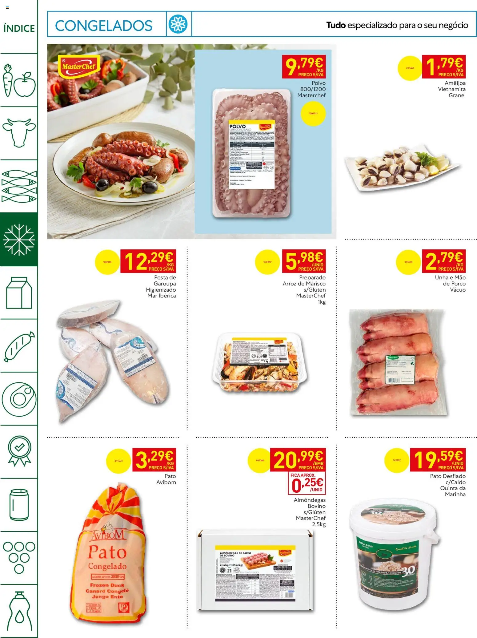 Recheio Horeca │ válido de 30/06/2026 | Página: 8 | Produtos: Polvo, Arroz, Carne