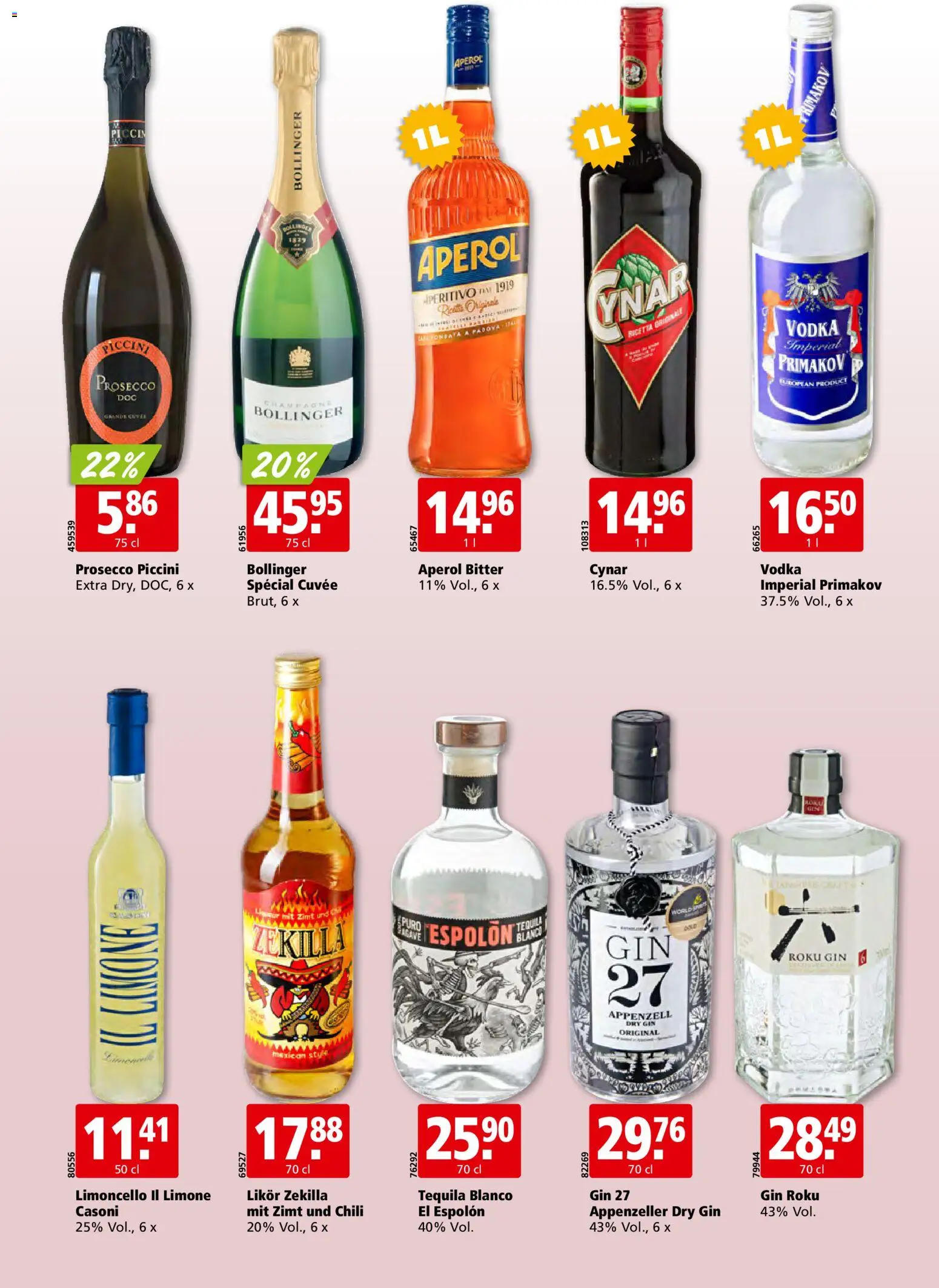 Aligro aktionen – gültig ab 19.10.2026 | Seite: 26 | Produkte: Likör, Prosecco, Chili, Gin