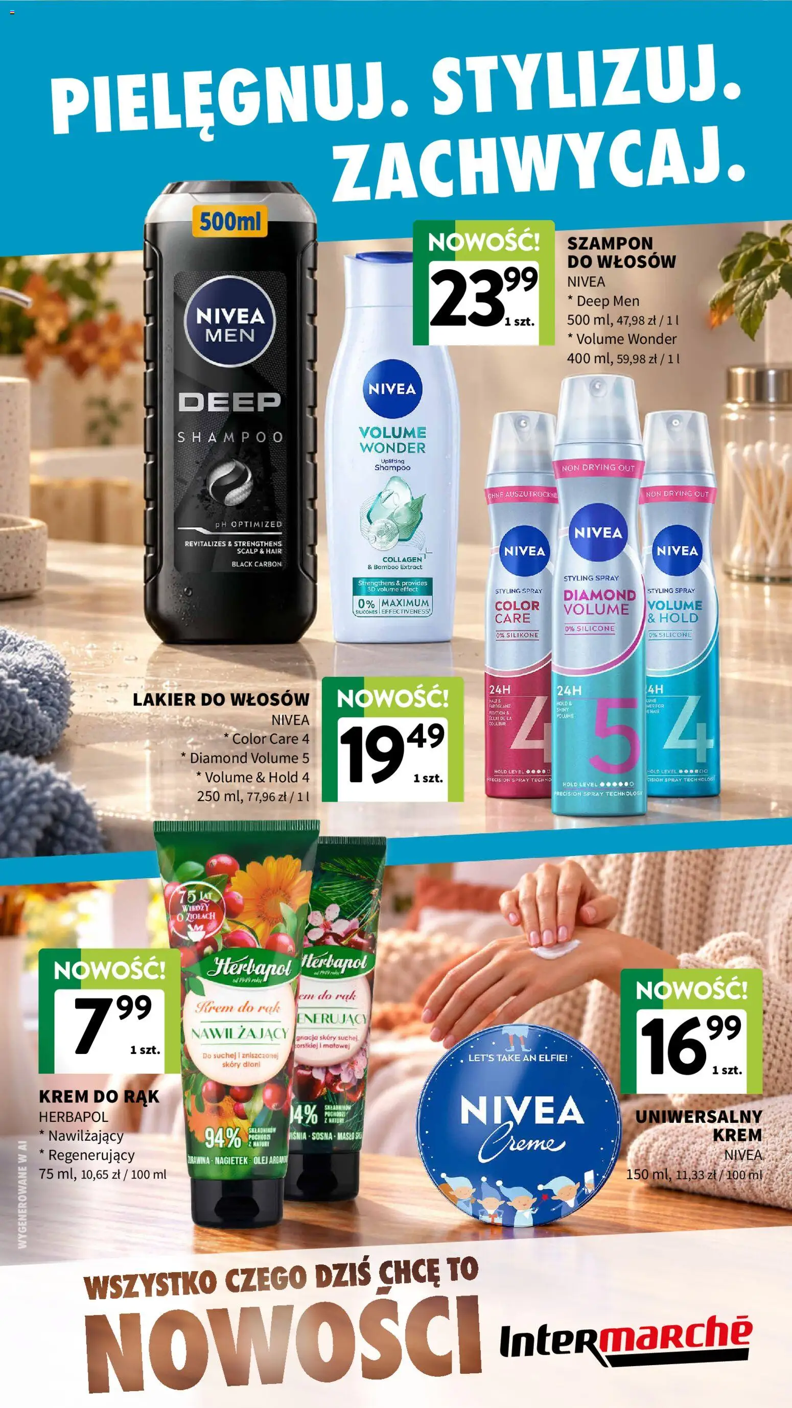 Intermarche gazetka - Nowości od 14.10.2026 | Strona: 14 | Produkty: Szampon, Lakier do włosów, Krem do rąk, Krem