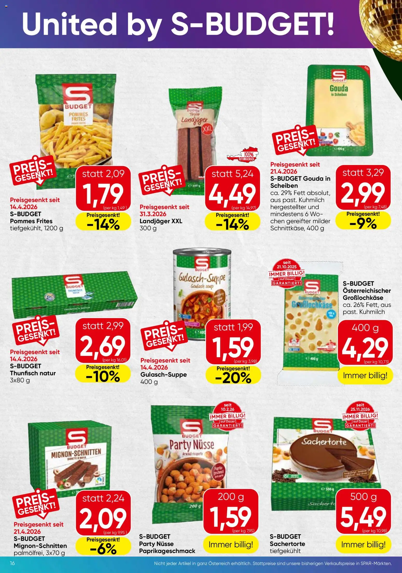 Spar Flugblatt - Oberösterreich gültig ab 07.05.2026 | Seite: 16 | Produkte: Nüsse