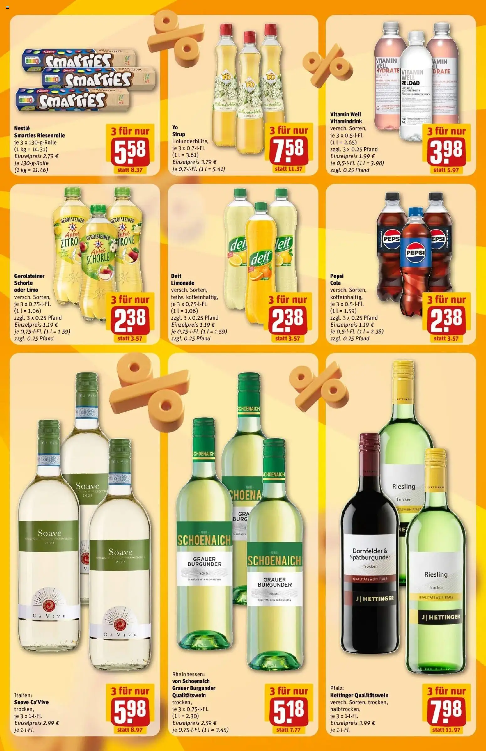 Rewe Prospekt Bielefeld	 – gültig ab 12.04.2026 | Seite: 5 | Produkte: Cola, Sirup, Zucker, Gerolsteiner