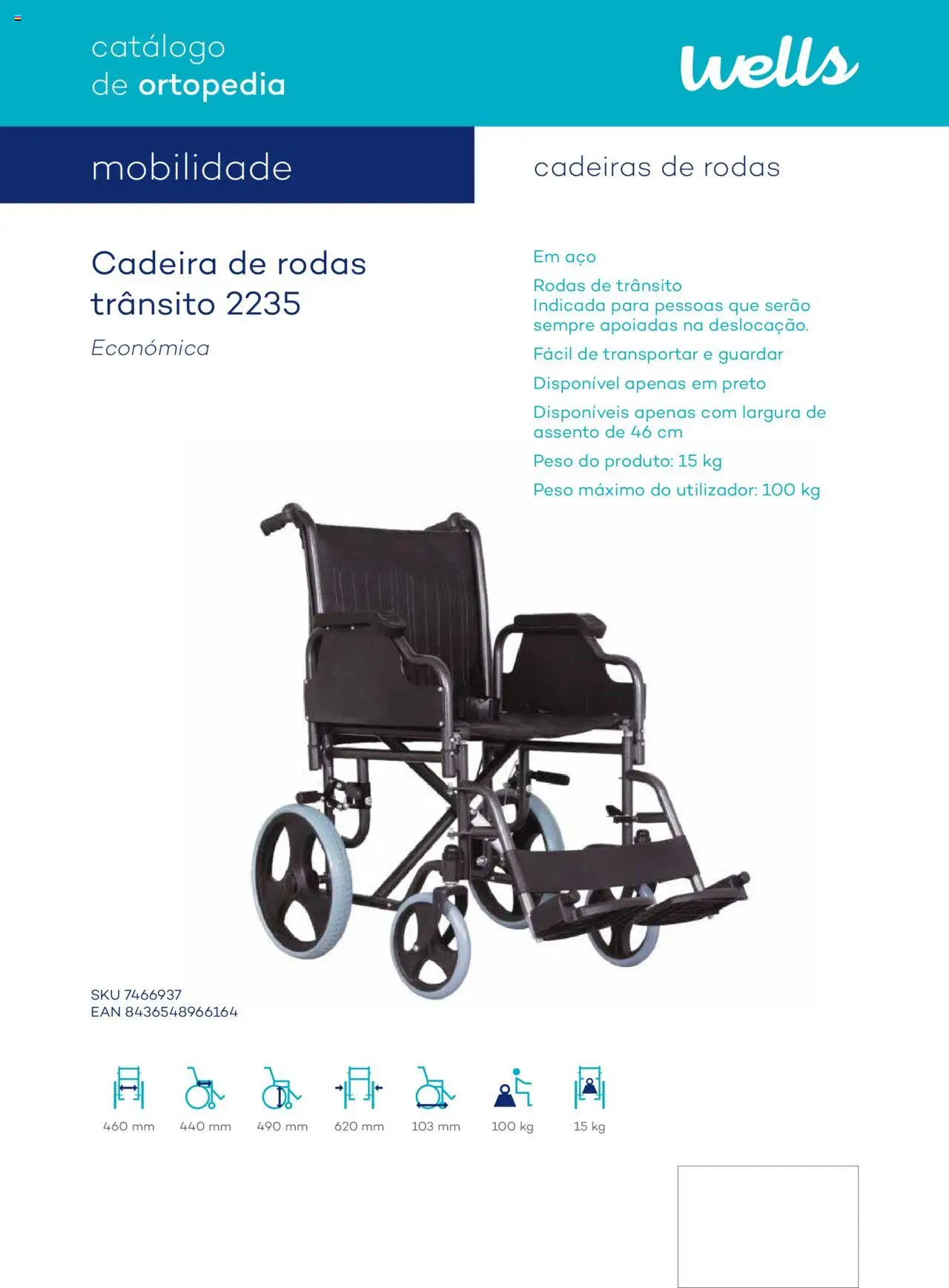 Well’s Catálogo de Ortopedia │ válido de 12/02/2024 | Página: 11 | Produtos: Cadeira