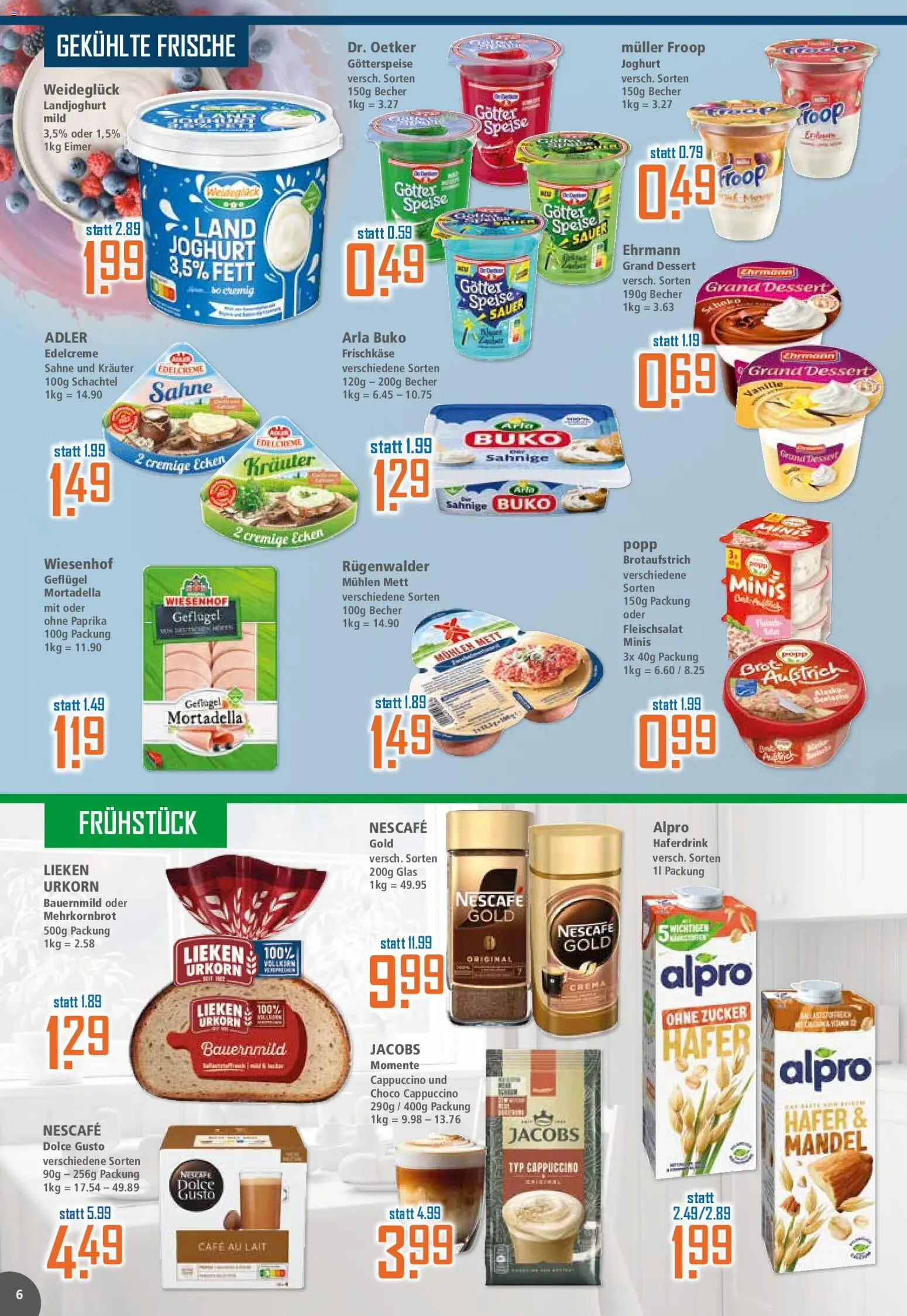 Klaas & Kock Prospekt – gültig ab 15.06.2026 | Seite: 6 | Produkte: Haferdrink, Paprika, Zucker, Brot