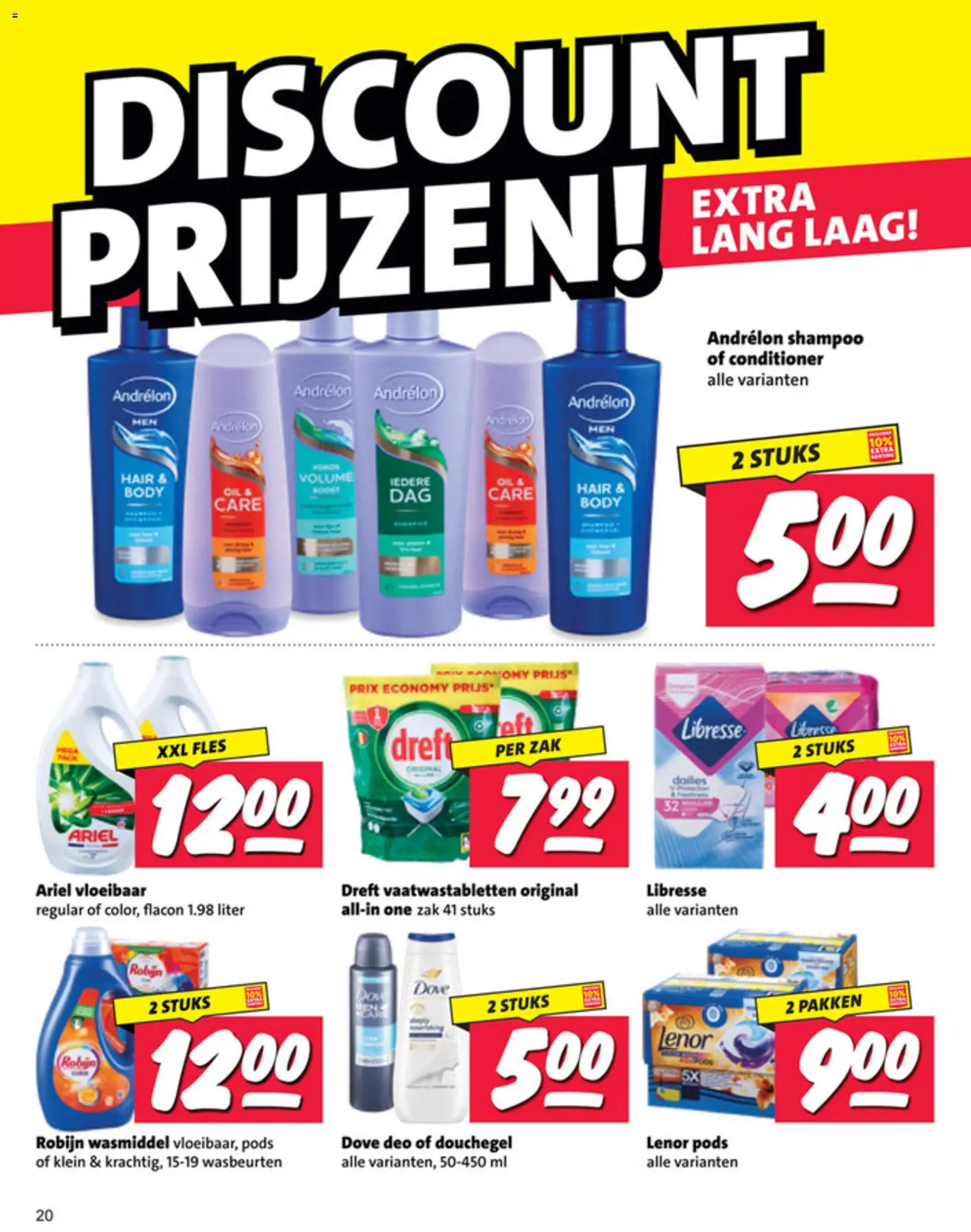 {H1} | Pagina: 20 | Producten: Fles, Zak, Conditioner, Douchegel