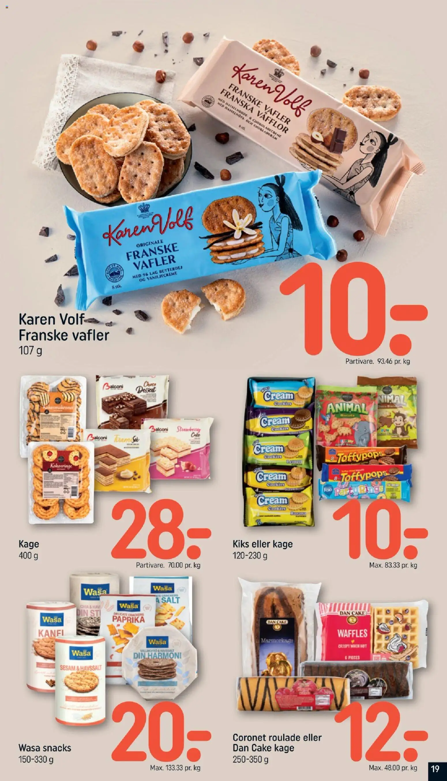 Rema 1000 tilbudsavis – gyldig fra 11/10/2026 | Side: 19 | Produkter: Cookies, Salt, Vafler, Paprika