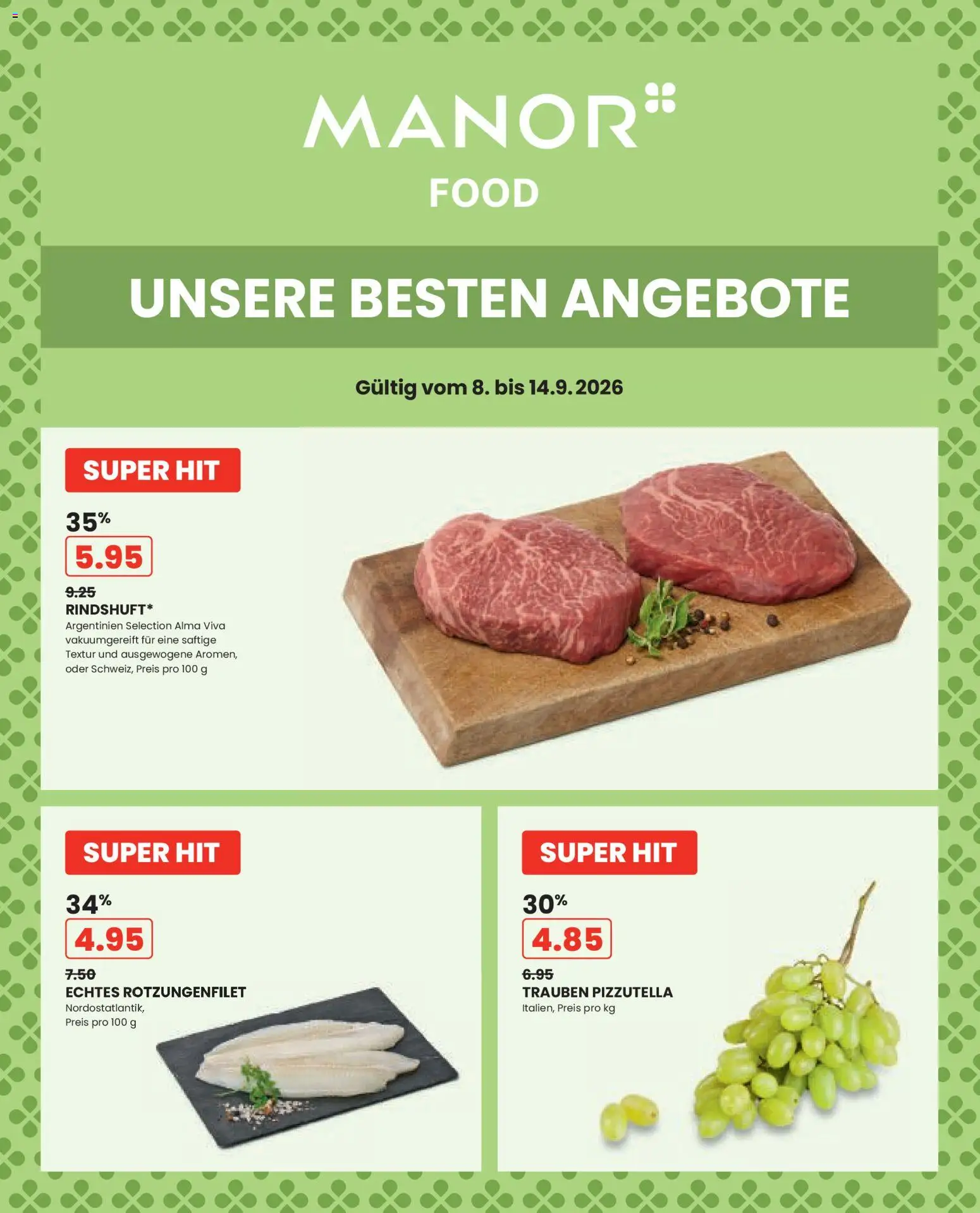 Manor aktionen – gültig ab 08.09.2026 | Seite: 1