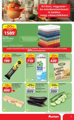Auchan Green week ajánlataink - amely érvényes a következő dátumtól: 23.04.2026 | Oldal: 7 | Termékek: Rizsital, Granola, Kölesgolyó, Citrom