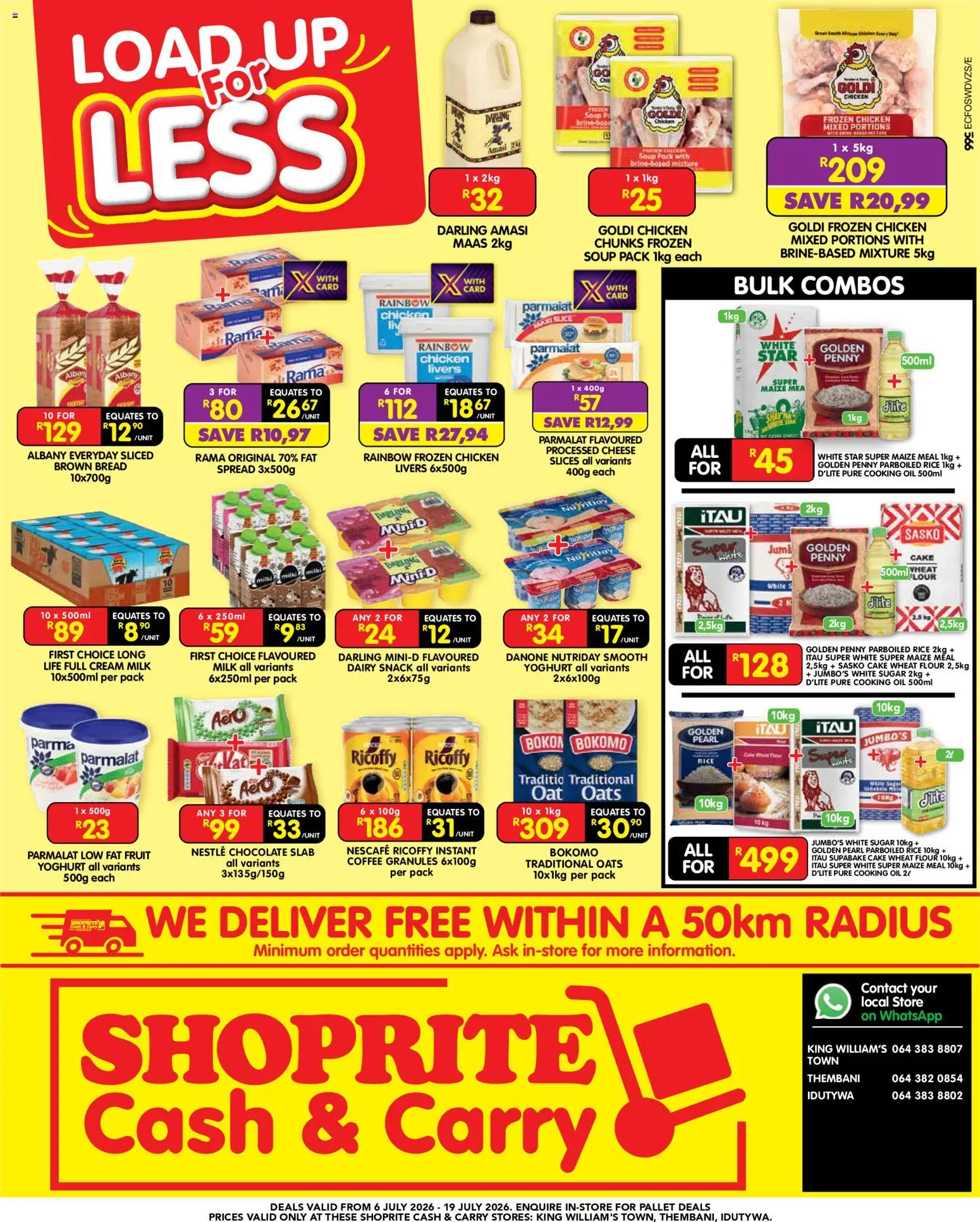 New Shoprite catalogue – valid from 06/07/2026 | Page: 1 | Products: Cake, Coffee, Soup, Fruit