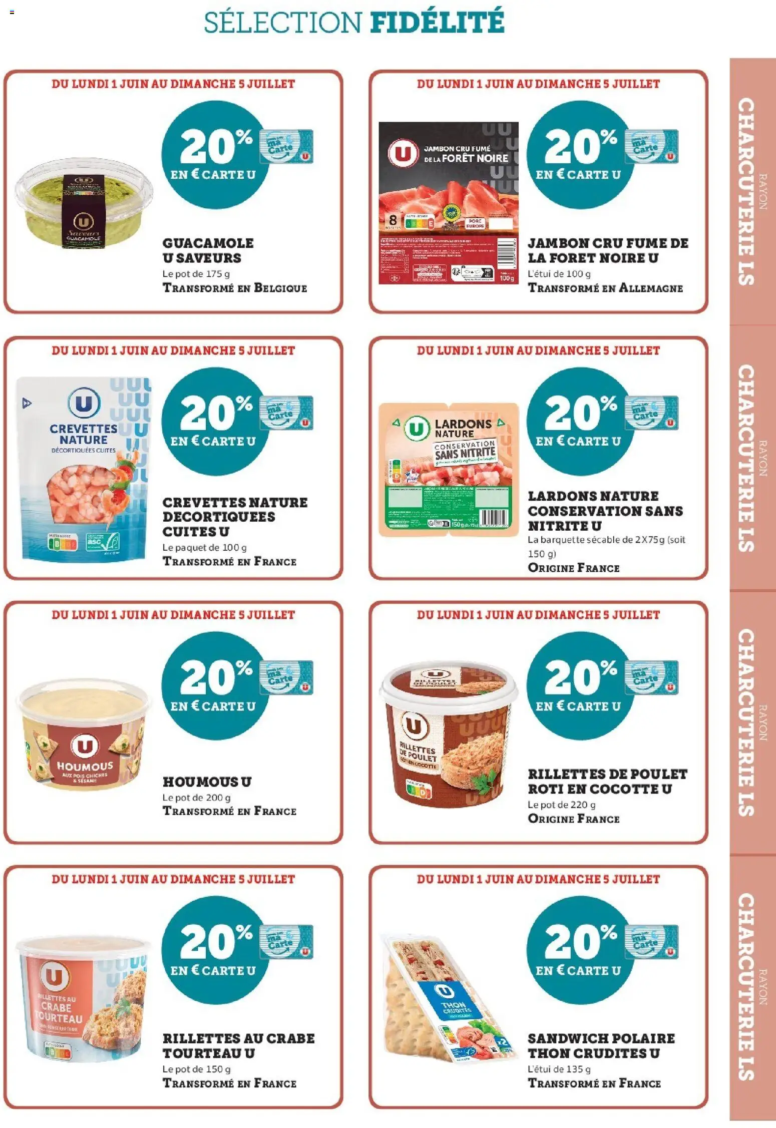 {H1} | Page: 3 | Produits: Lardons, Pois chiches, Pois, Crabe