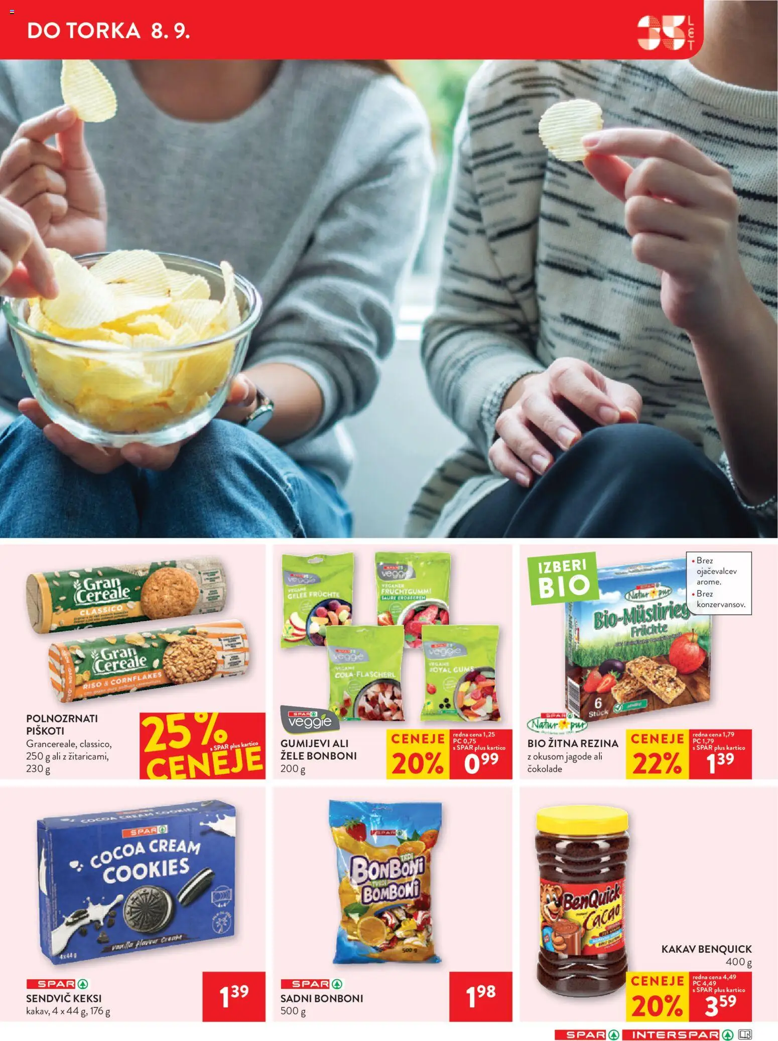 Novi Spar katalog ponudbe – veljaven od 02.09.2026 | Stran: 31 | Izdelki: Keksi, Bonboni, Jagode, Piskoti