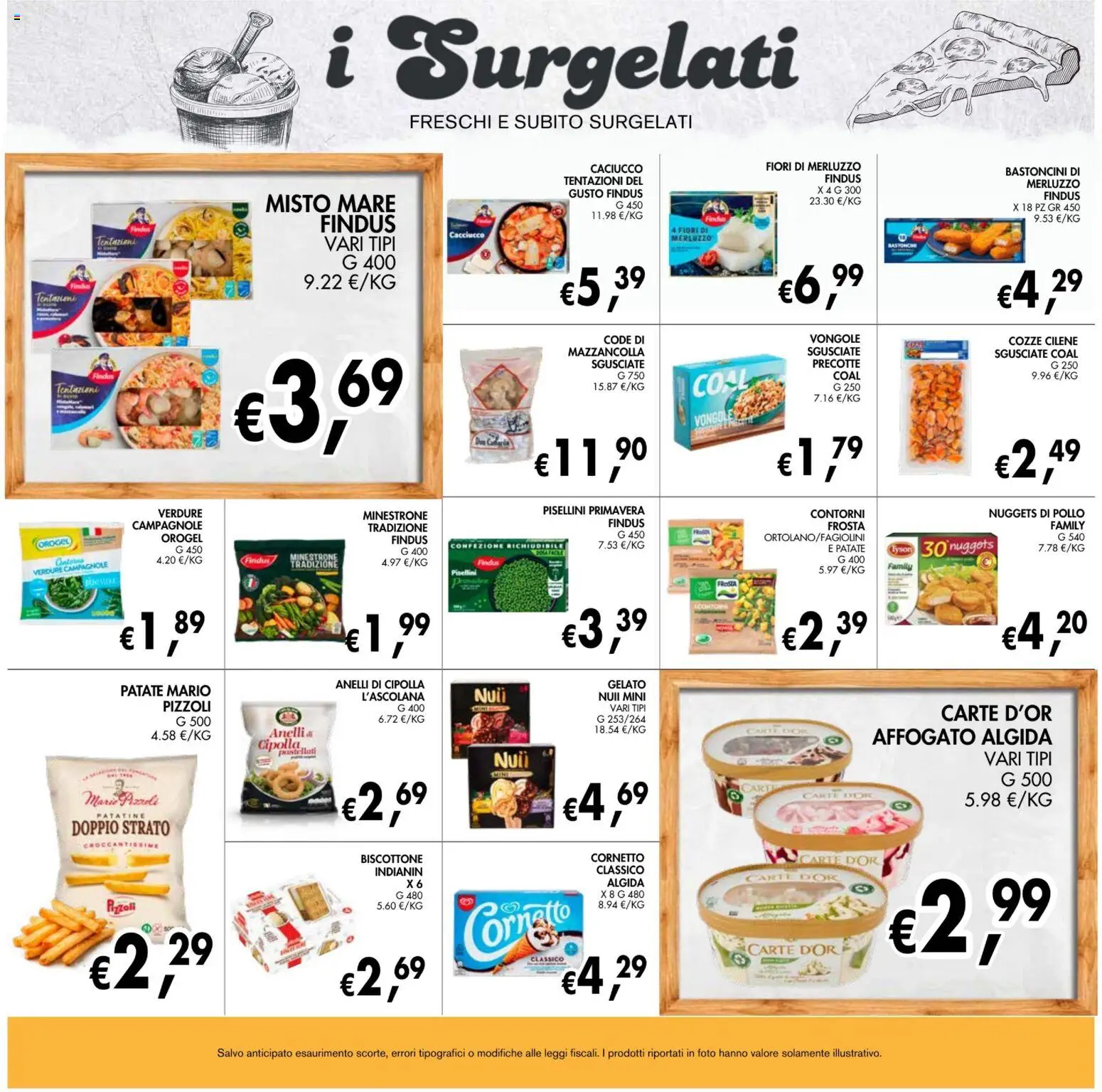 Volantino Coal del 08/10/2026 | Pagina: 13 | Prodotti: Pollo, Cornetto, Patatine, Vongole