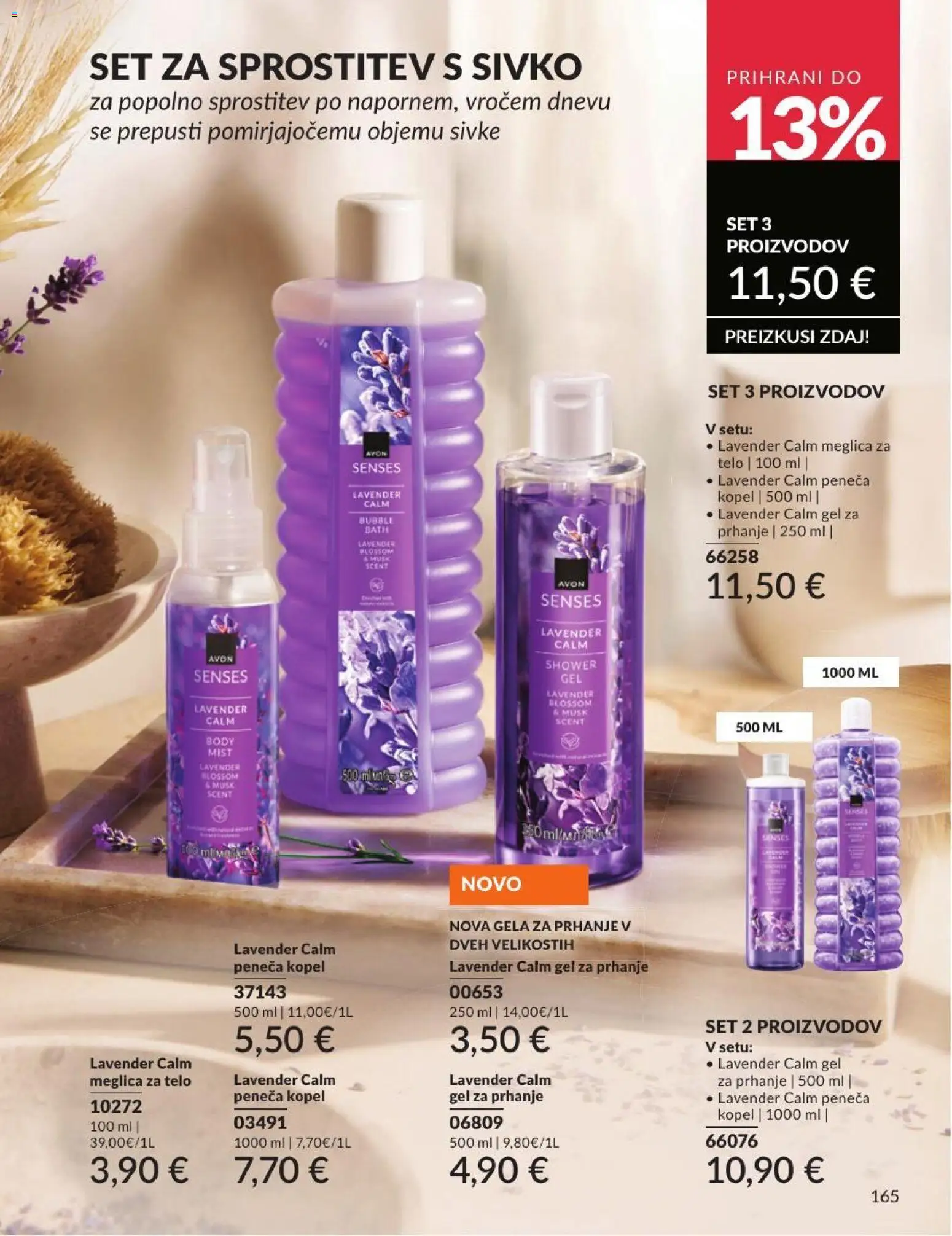Novi Avon katalog ponudbe – veljaven od 30.06.2026 | Stran: 165 | Izdelki: Kopel, Gel za prhanje, Peneča kopel