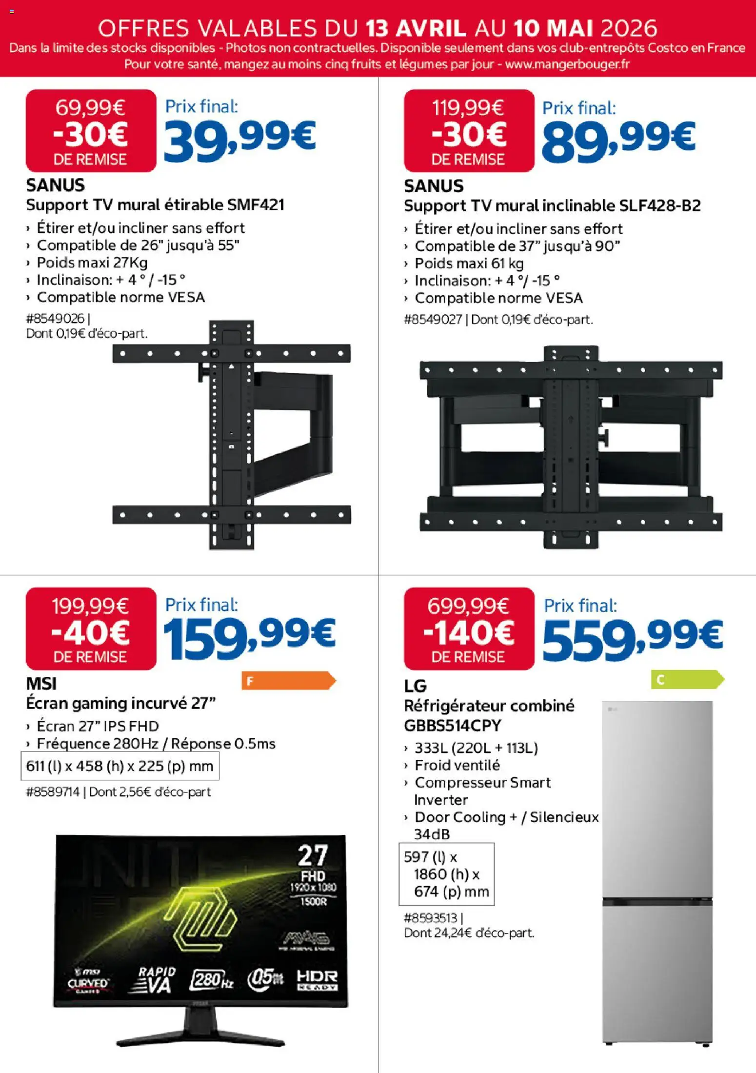 {H1} | Page: 15 | Produits: Réfrigérateur, Poids, Compresseur