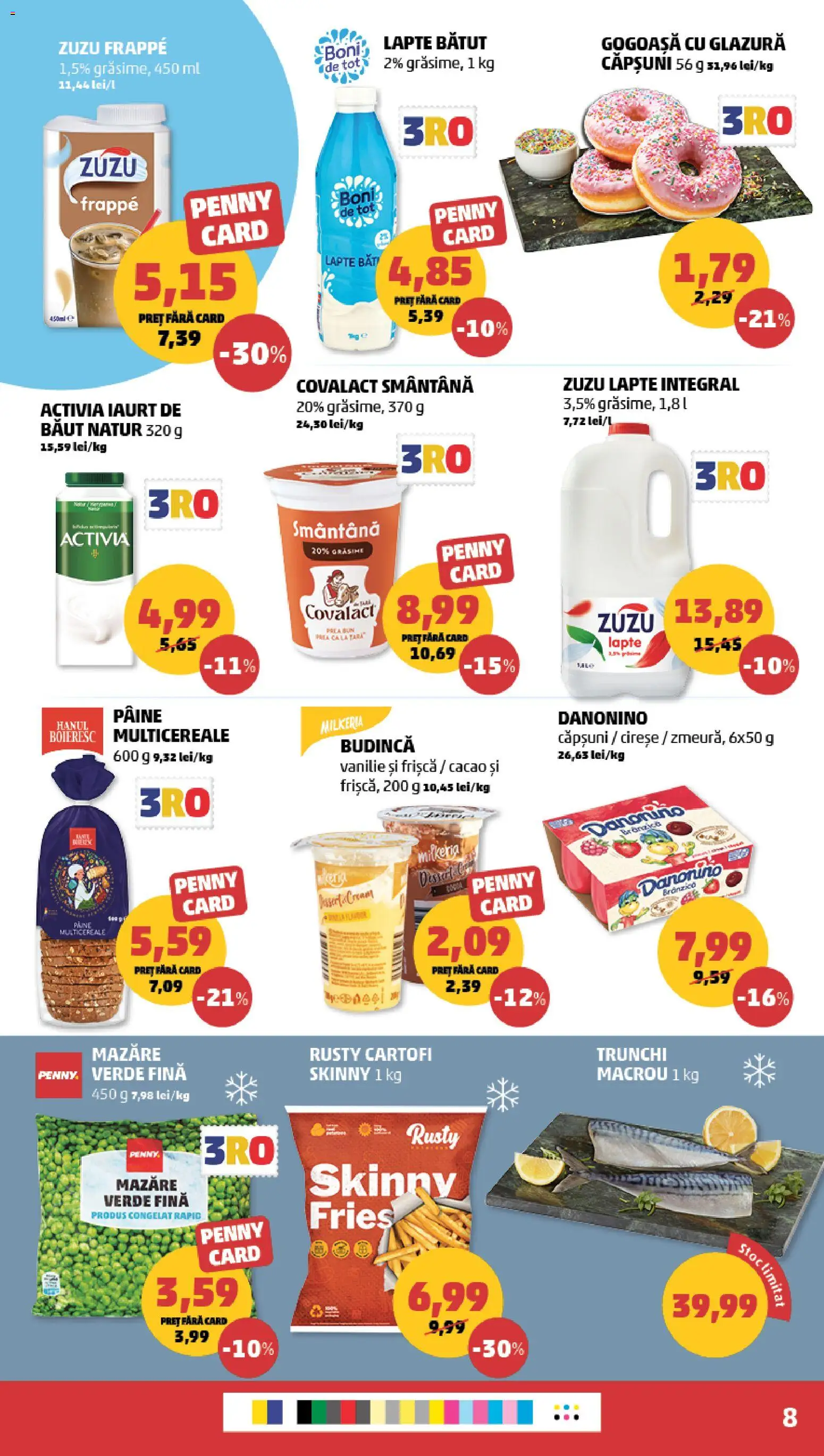 Noul catalog PENNY – valabil de la 25.03.2026 | Pagină: 8 | Produse: Mazăre, Frișcă, Căpșuni, Smântână