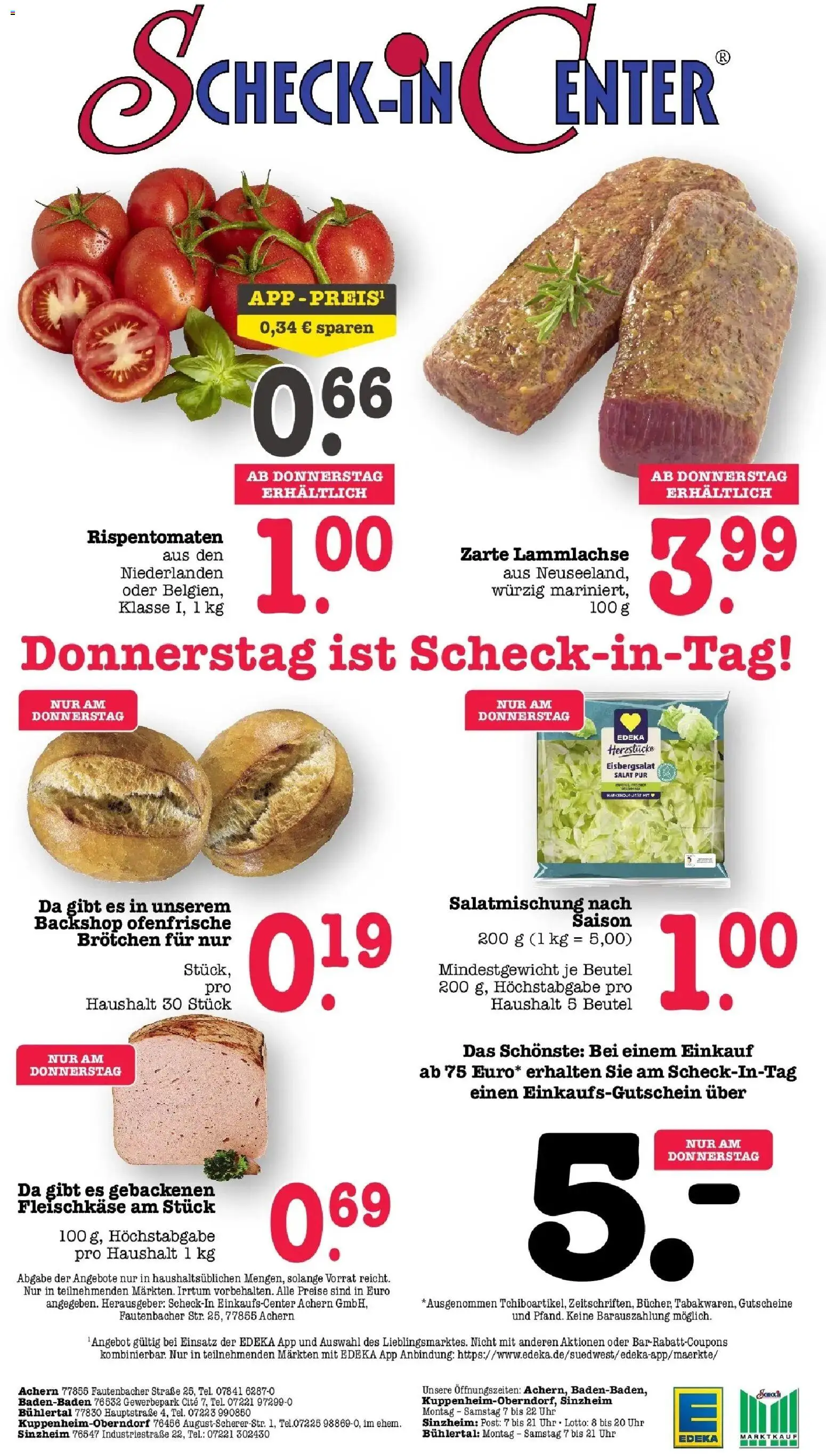 Edeka Prospekt Bühlertal – gültig ab 27.07.2026 | Seite: 73 | Produkte: Eisbergsalat, Ofenfrische, Salat, Uhr