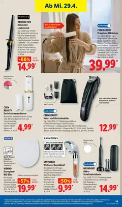 Lidl Prospekt Künzell ab 27.04.2026 gültig | Seite: 49 | Produkte: Trockner, Lockenstab, Kappe