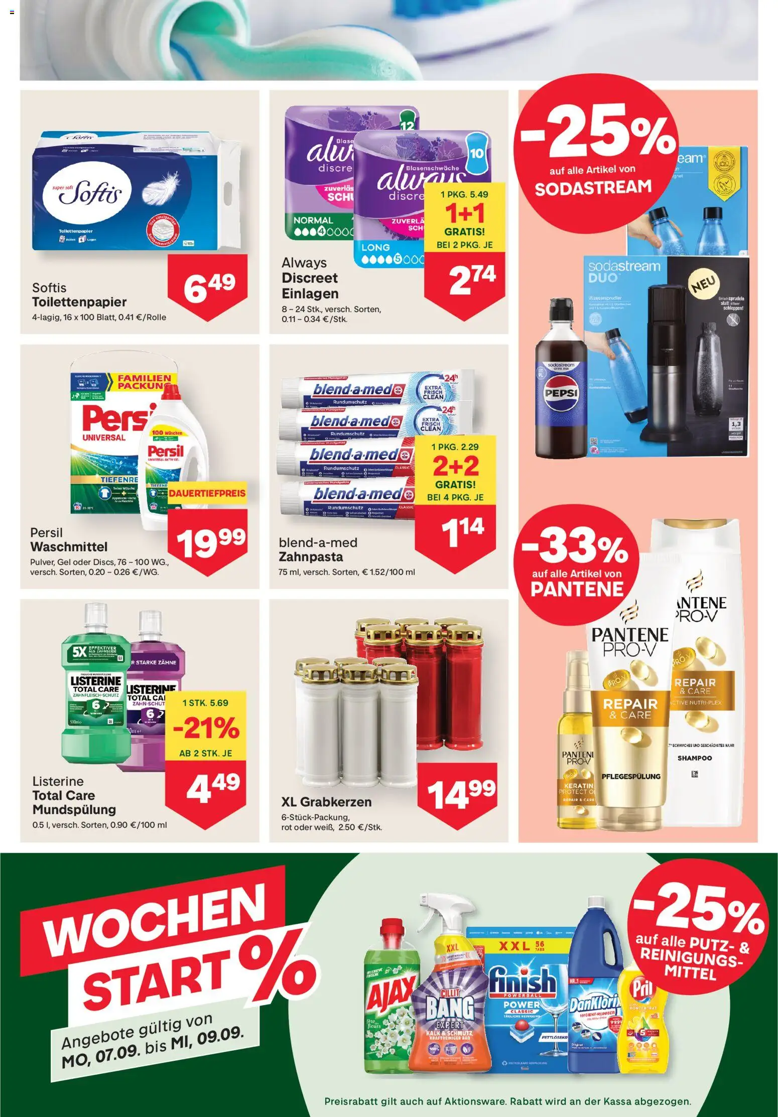 MPREIS Flugblatt gültig ab 03.09.2026 | Seite: 11 | Produkte: Grabkerzen, Bad, Pepsi, Zahnpasta