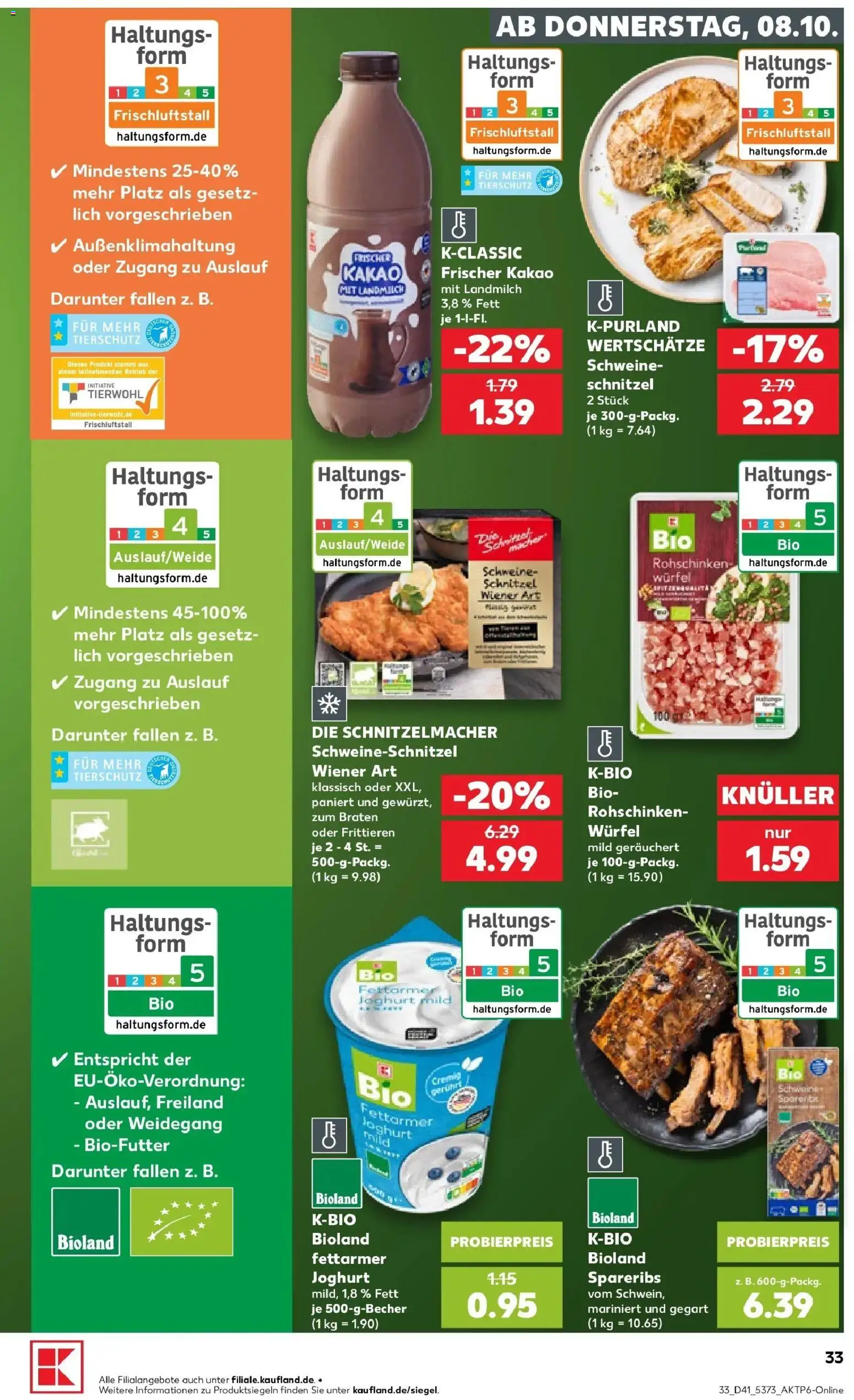 Prospekt Kaufland ab 05.10.2026 » Angebote Online zum Blättern | Seite: 43 | Produkte: Joghurt, Schnitzel