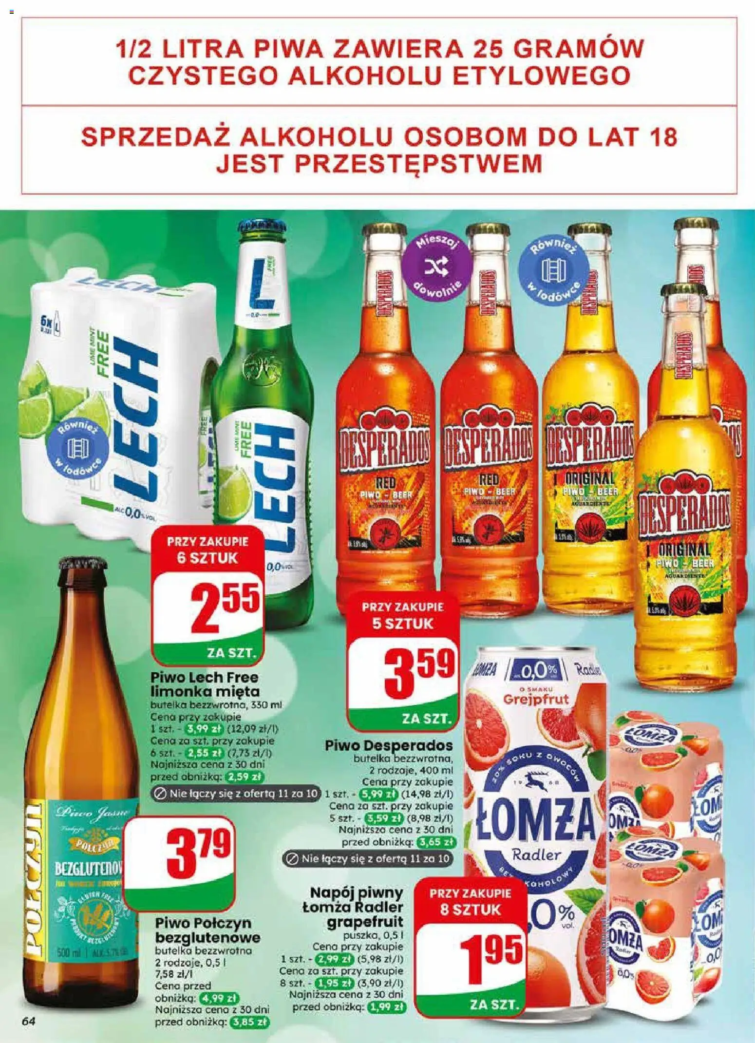 Dino gazetka od 20.05.2026 | Strona: 64 | Produkty: Mięta, Piwo Desperados, Piwo, Grejpfrut