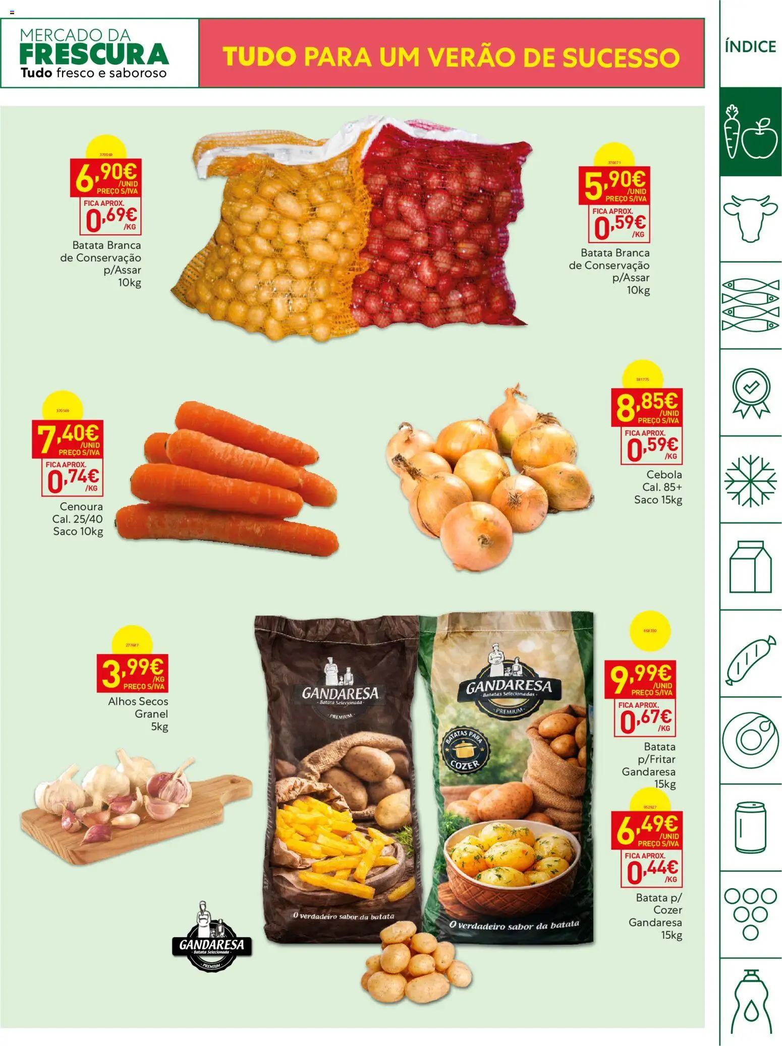 Recheio Horeca Madeira │ válido de 11/08/2026 | Página: 3 | Produtos: Saco, Alhos, Cebola, Cenoura