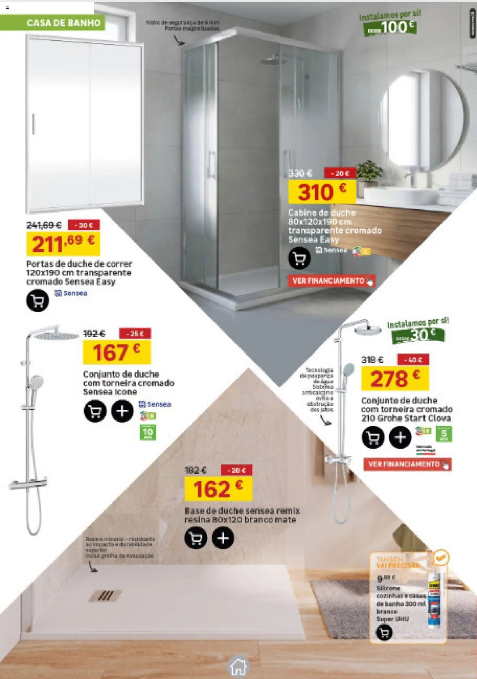 Leroy Merlin Catálogo Açores │ válido de 23/07/2026 | Página: 12 | Produtos: Torneira, Portas, Casa de banho, Banho