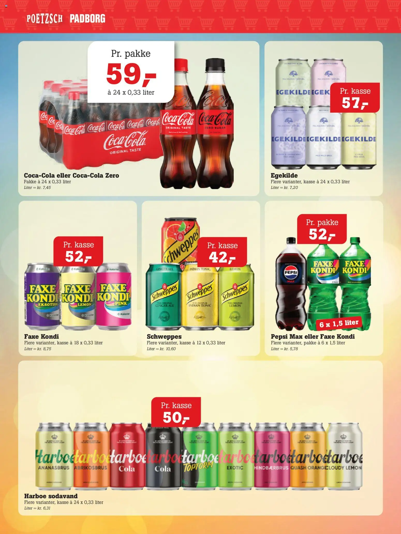 Poetzsch Padborg tilbudsavis – gyldig fra 27/08/2026 | Side: 43 | Produkter: Coca Cola, Sodavand, Faxe Kondi, Pepsi Max