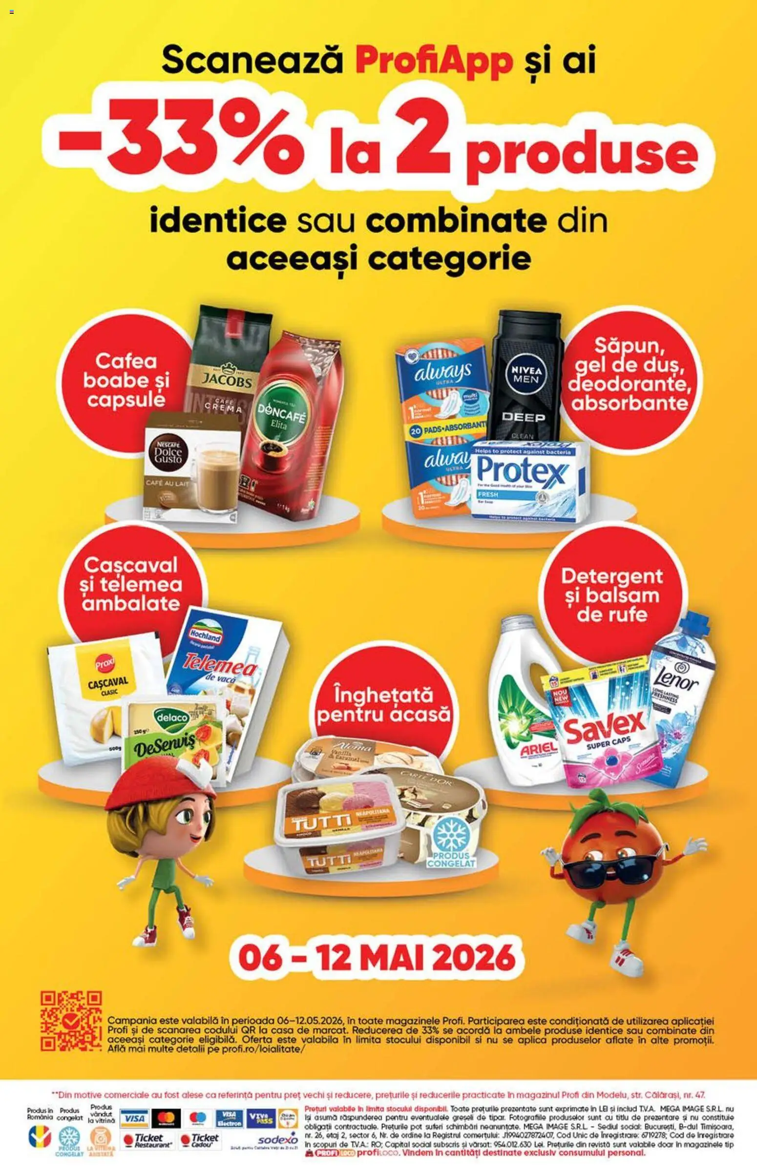 Noul catalog Profi – valabil de la 29.04.2026 | Pagină: 13 | Produse: Light Kedi Konservesi, Köpek çiti, Cremă, Cafea
