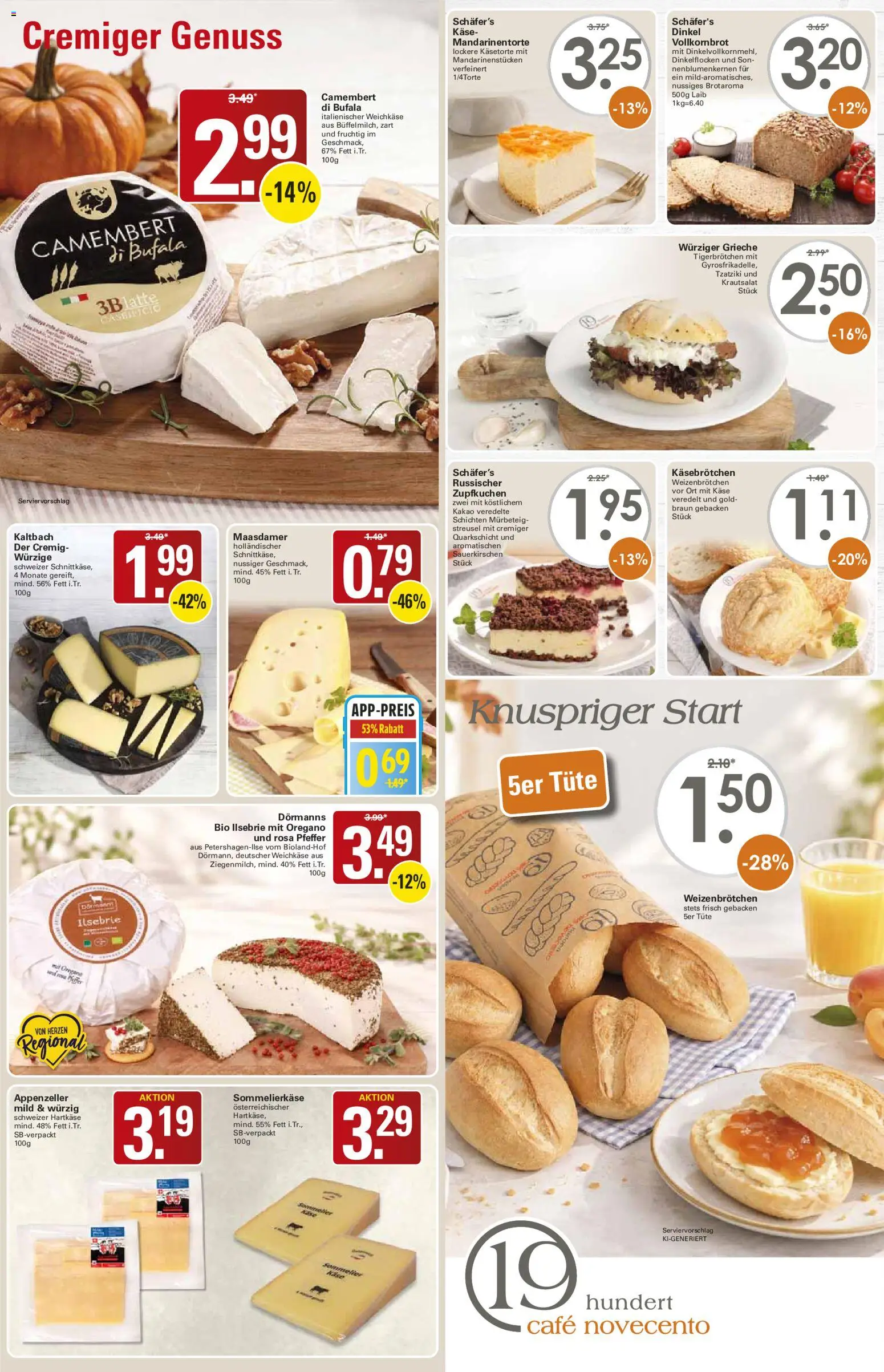 WEZ Prospekt – gültig ab 05.10.2026 | Seite: 5 | Produkte: Käse, Vollkornbrot, Camembert, Pfeffer