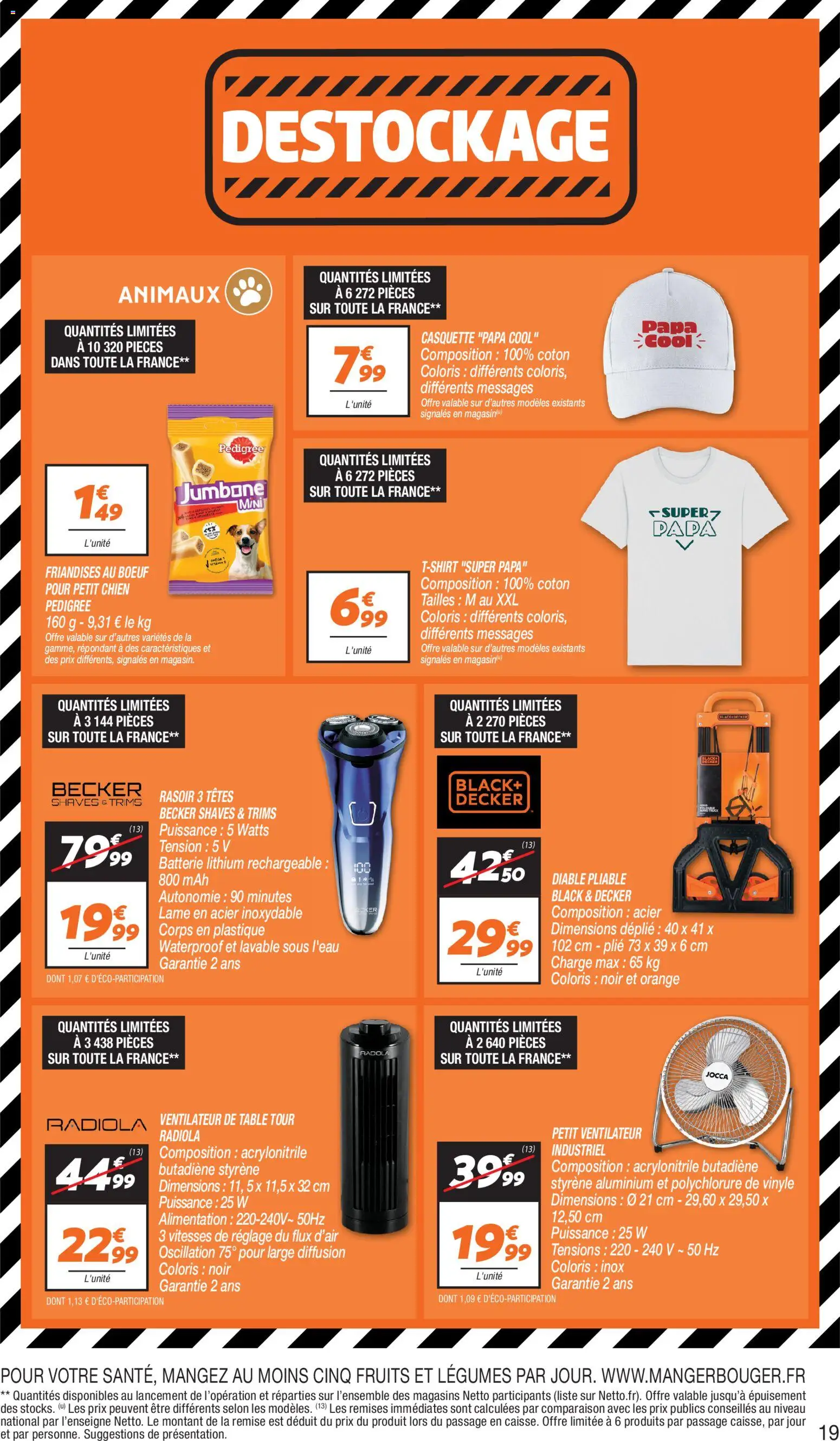 {H1} | Page: 19 | Produits: Diable pliable, Orange, Coton, Table