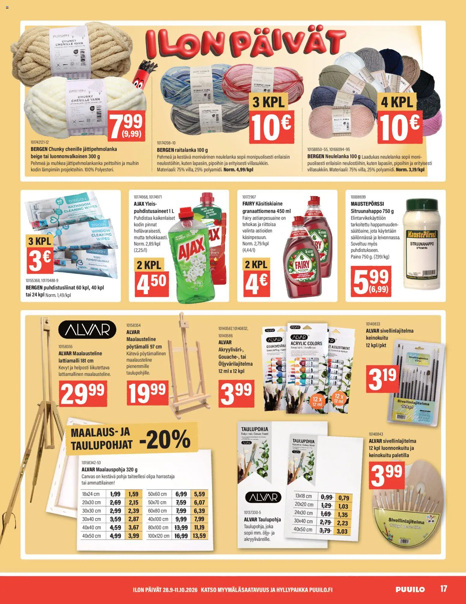 Puuilo tarjoukset – voimassa 28/09/2026 alkaen | Sivu: 17