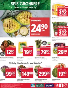 Forhåndsvisning av Meny kundeavis gyldig fra 18.05.2026 | Side: 8 | Produkter: Druer, Asparges, Urter, Cremă pentru față